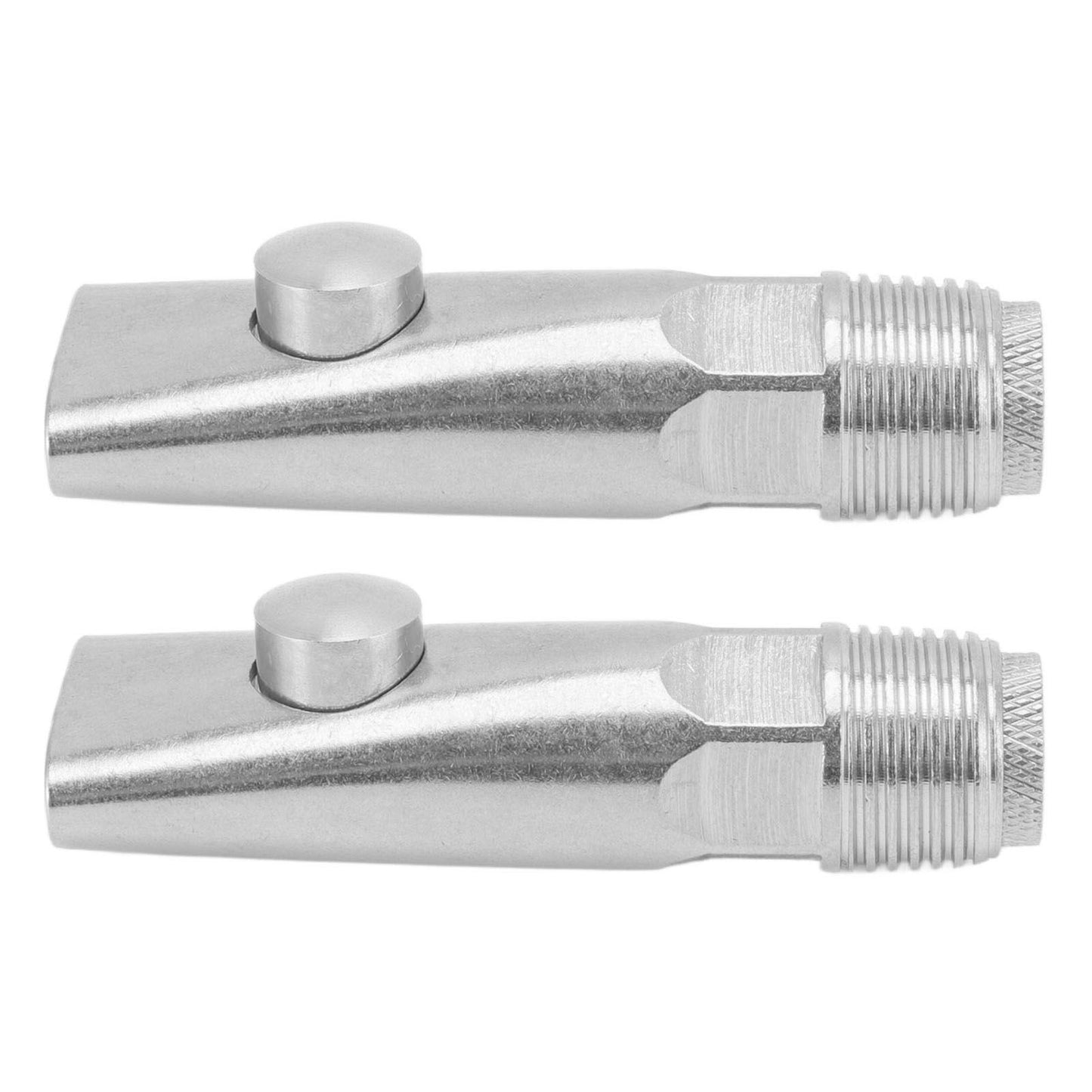 2pcs Pig Water Nipple Even Water Volume Stainless Steel G1/2 External Thread Pig Drinker for Sows Piglets Without Filter