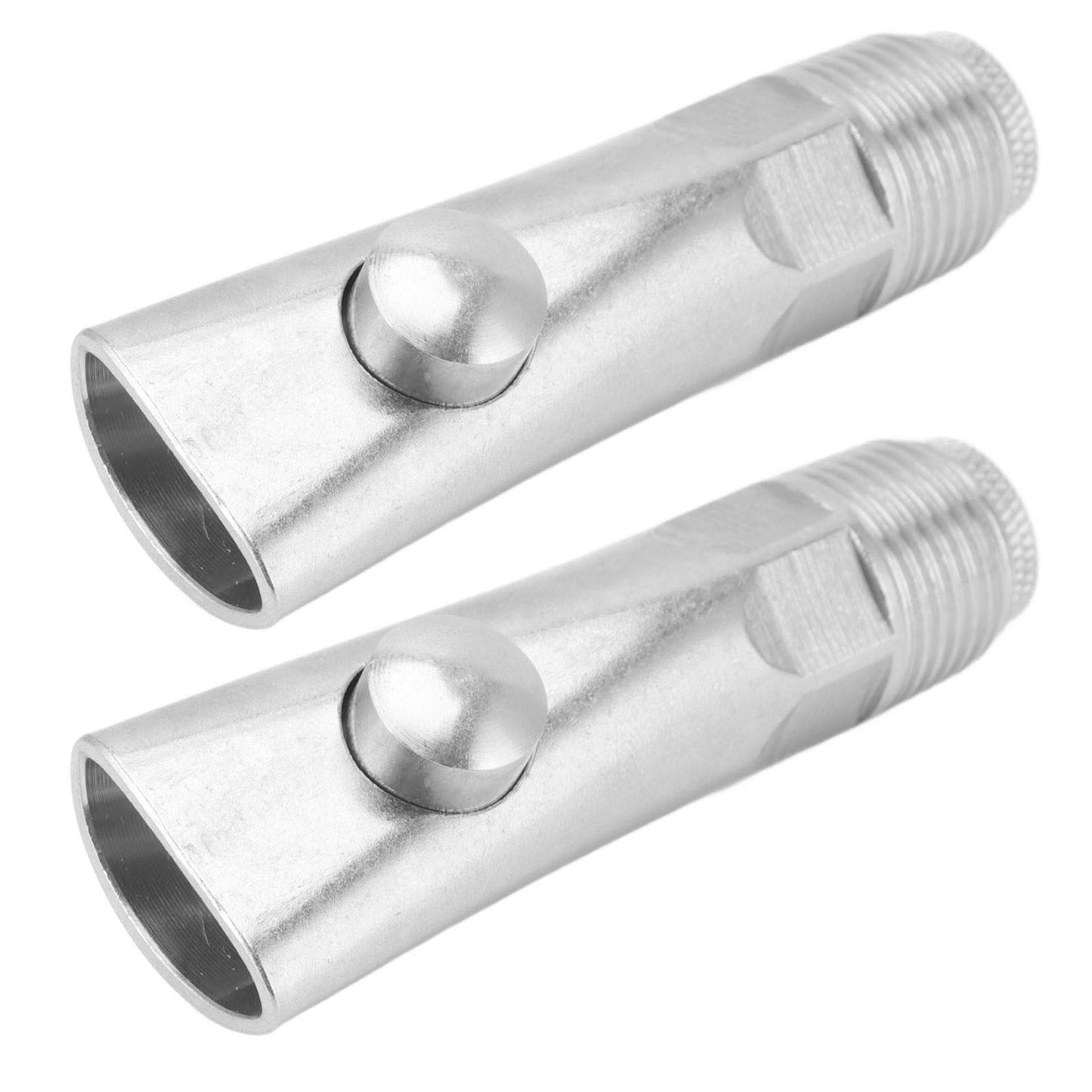 2pcs Pig Water Nipple Even Water Volume Stainless Steel G1/2 External Thread Pig Drinker for Sows Piglets Without Filter