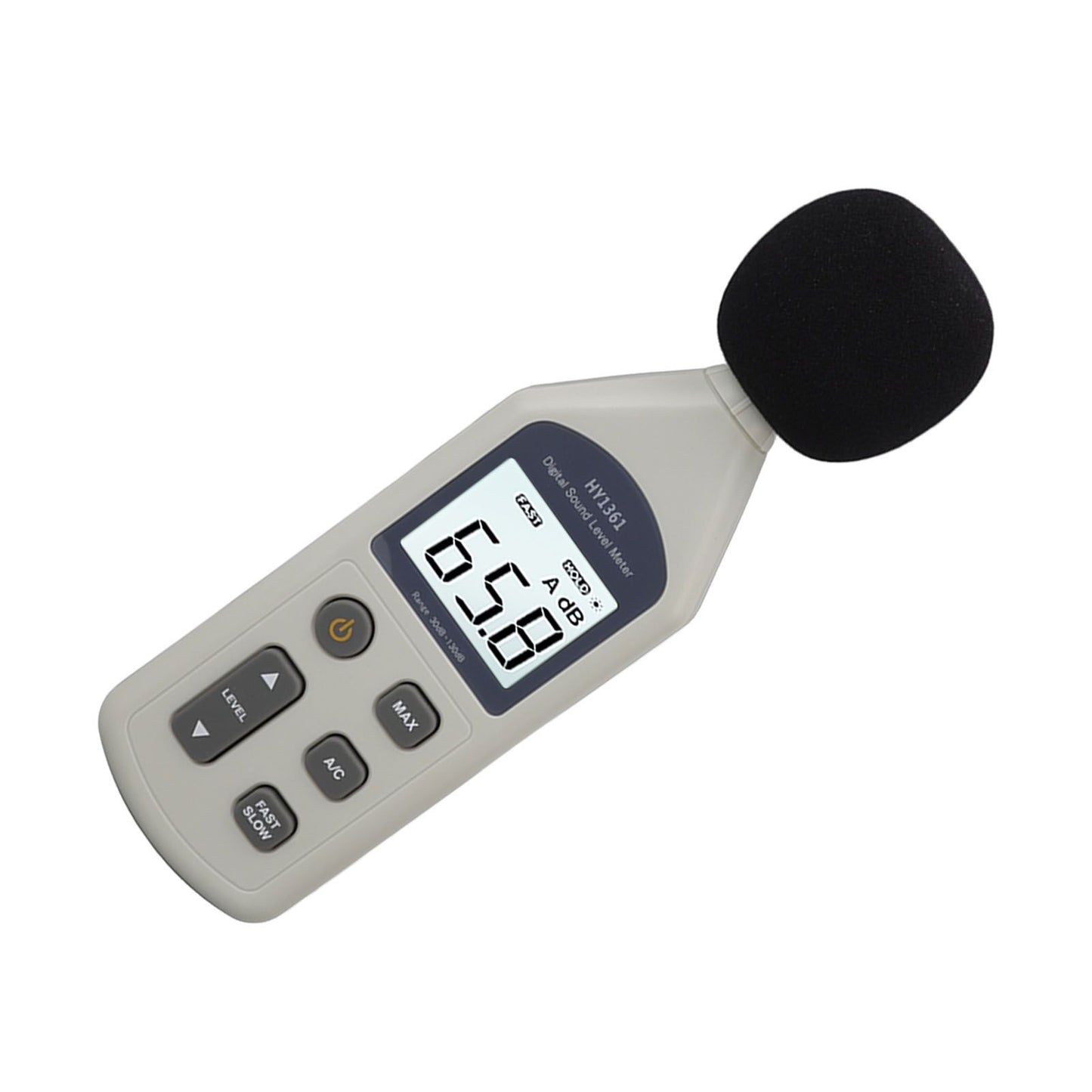 Decibel Meter High Accuracy LCD Screen 30 to 130dBA 5V USB Noise Detector with Backlight for Hospitals Shopping Malls