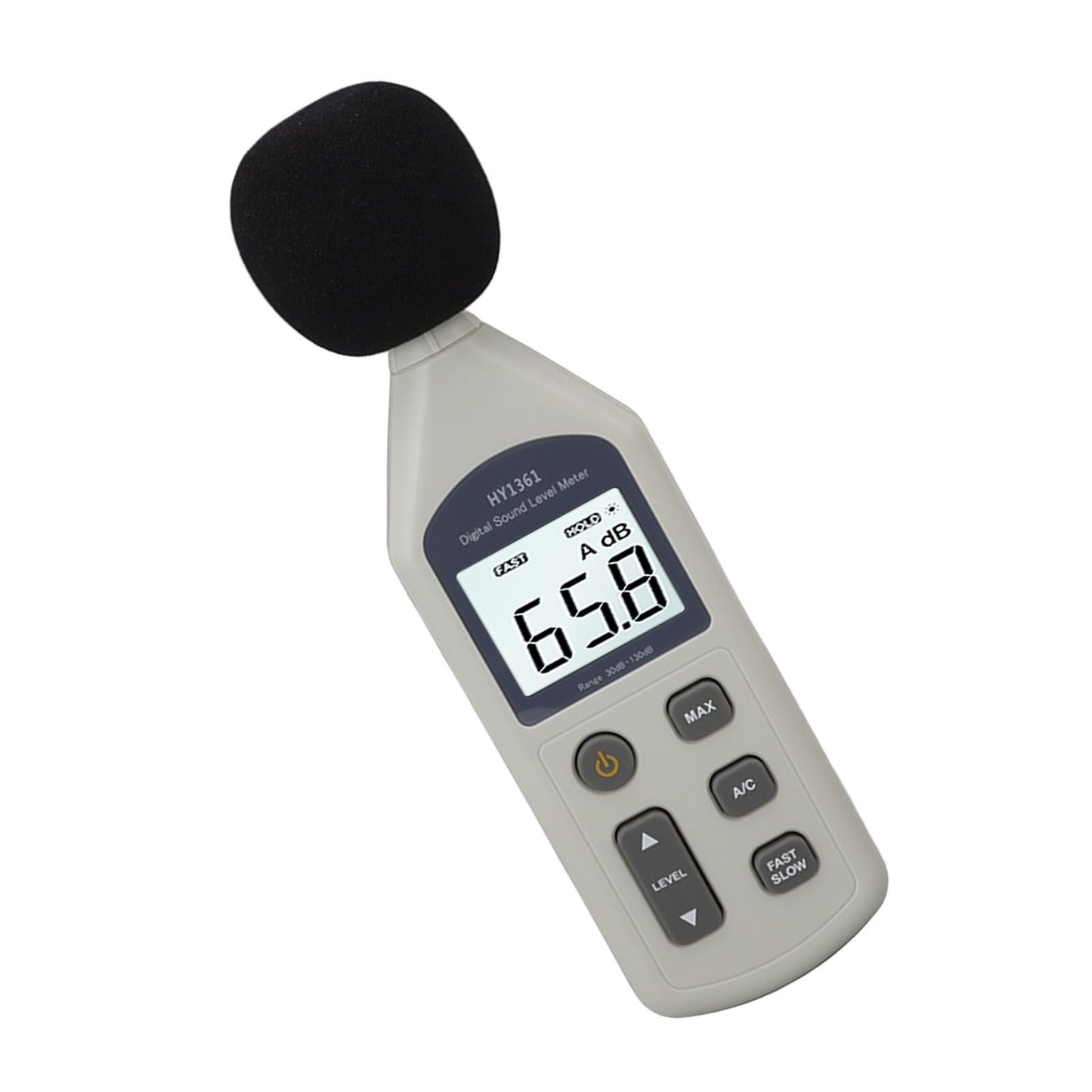 Decibel Meter High Accuracy LCD Screen 30 to 130dBA 5V USB Noise Detector with Backlight for Hospitals Shopping Malls
