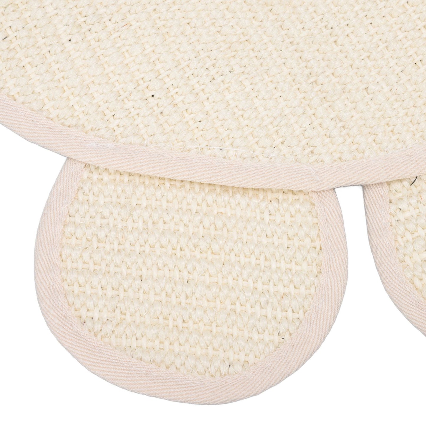 Sisal Cat Scratcher Mat Cute Shape Grinding Claw Protecting Furniture Cat Floor Scratching Pad for Cats Kittens