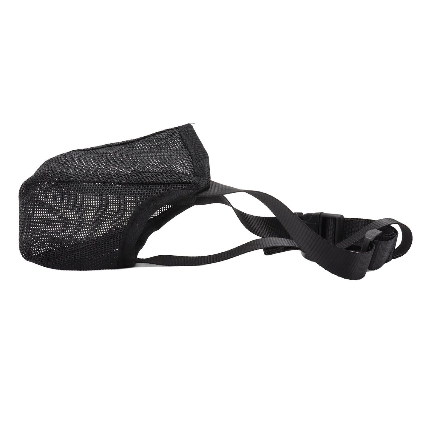 Dog Muzzle Soft Mesh Poisoned Bait Protection Pet Mouth Cover with Adjustable Straps for Small Medium Large Dogs 13x16cm / 5.1x6.3in