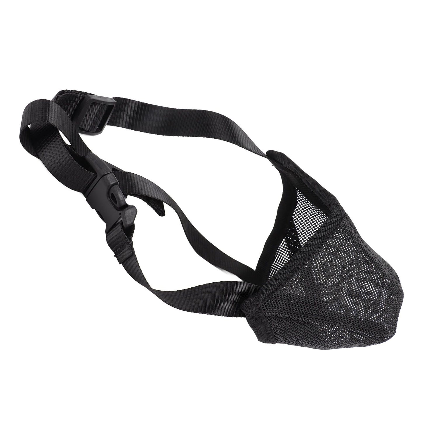 Dog Muzzle Soft Mesh Poisoned Bait Protection Pet Mouth Cover with Adjustable Straps for Small Medium Large Dogs 13x16cm / 5.1x6.3in