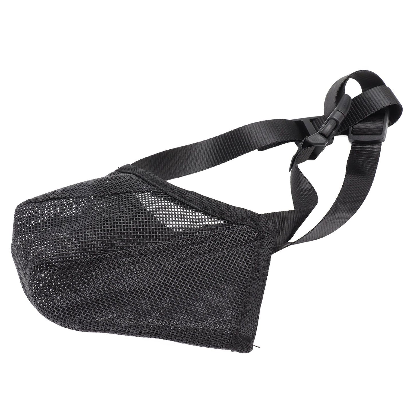 Dog Muzzle Soft Mesh Poisoned Bait Protection Pet Mouth Cover with Adjustable Straps for Small Medium Large Dogs 13x16cm / 5.1x6.3in