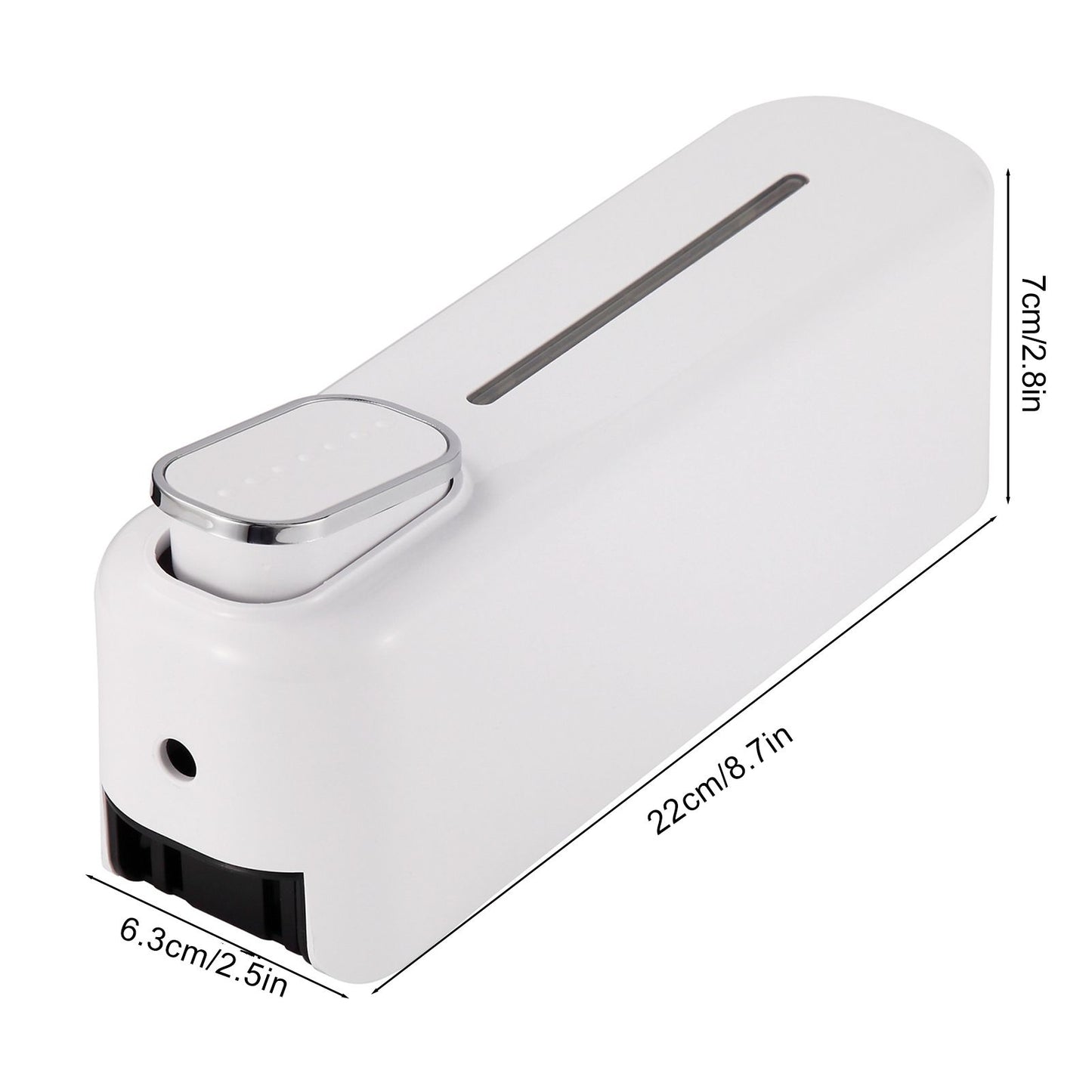 300ml Manual Soap Dispenser Press ABS Wall Mounted Shower Gel Container for Home Hotel White