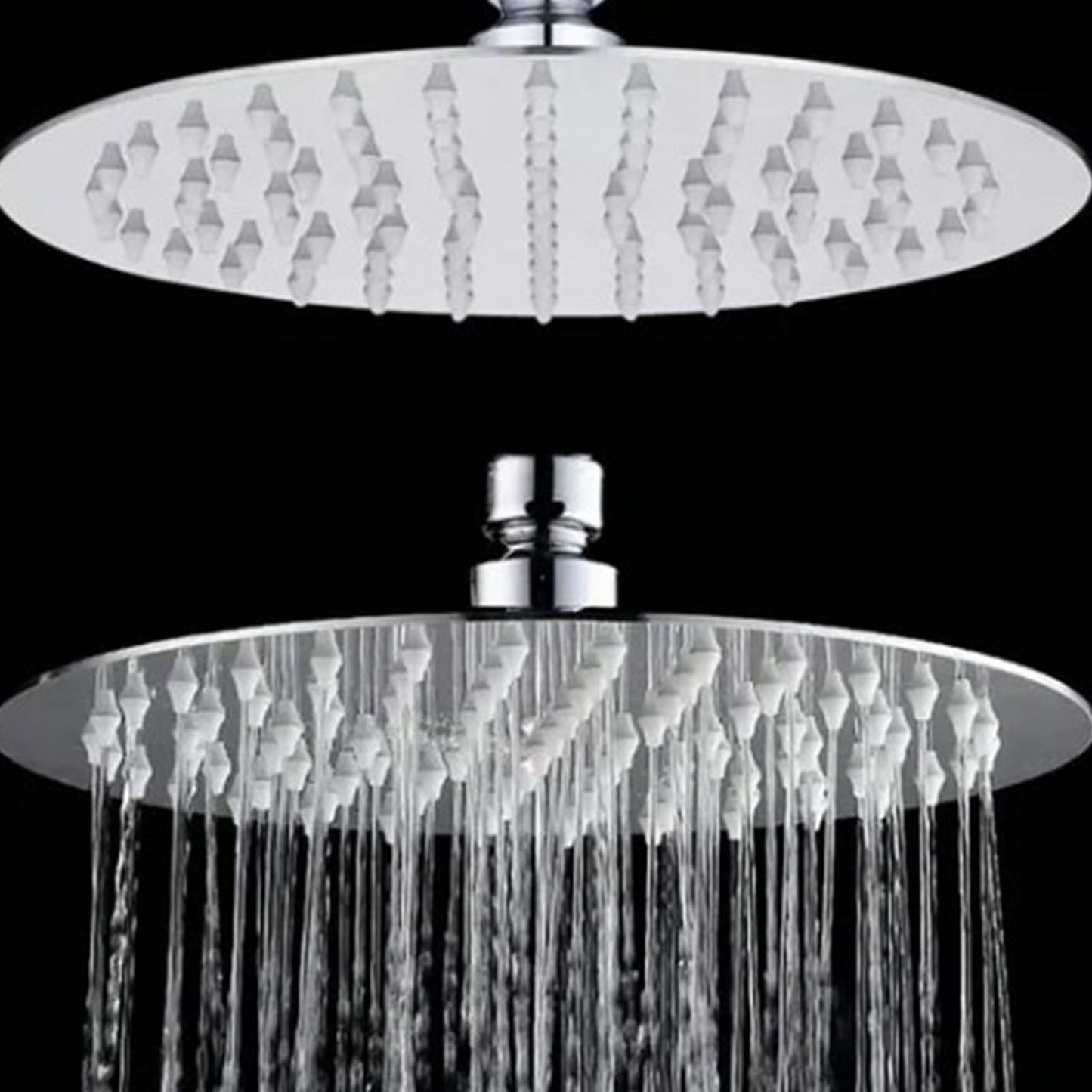 201 Stainless Steel Shower Head 8 Inch High Pressure Rainfall Shower Head for Bathroom Tour