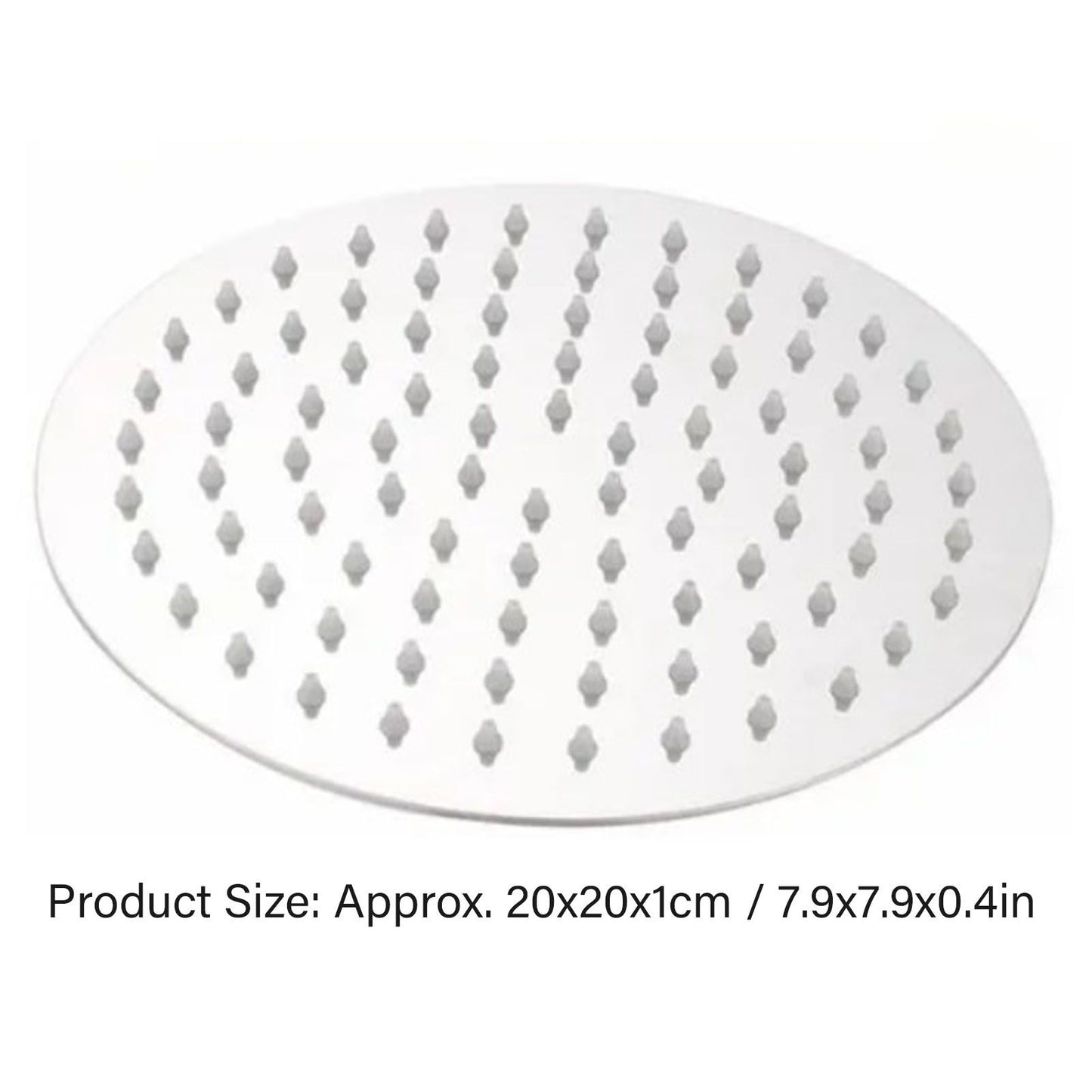 201 Stainless Steel Shower Head 8 Inch High Pressure Rainfall Shower Head for Bathroom Tour