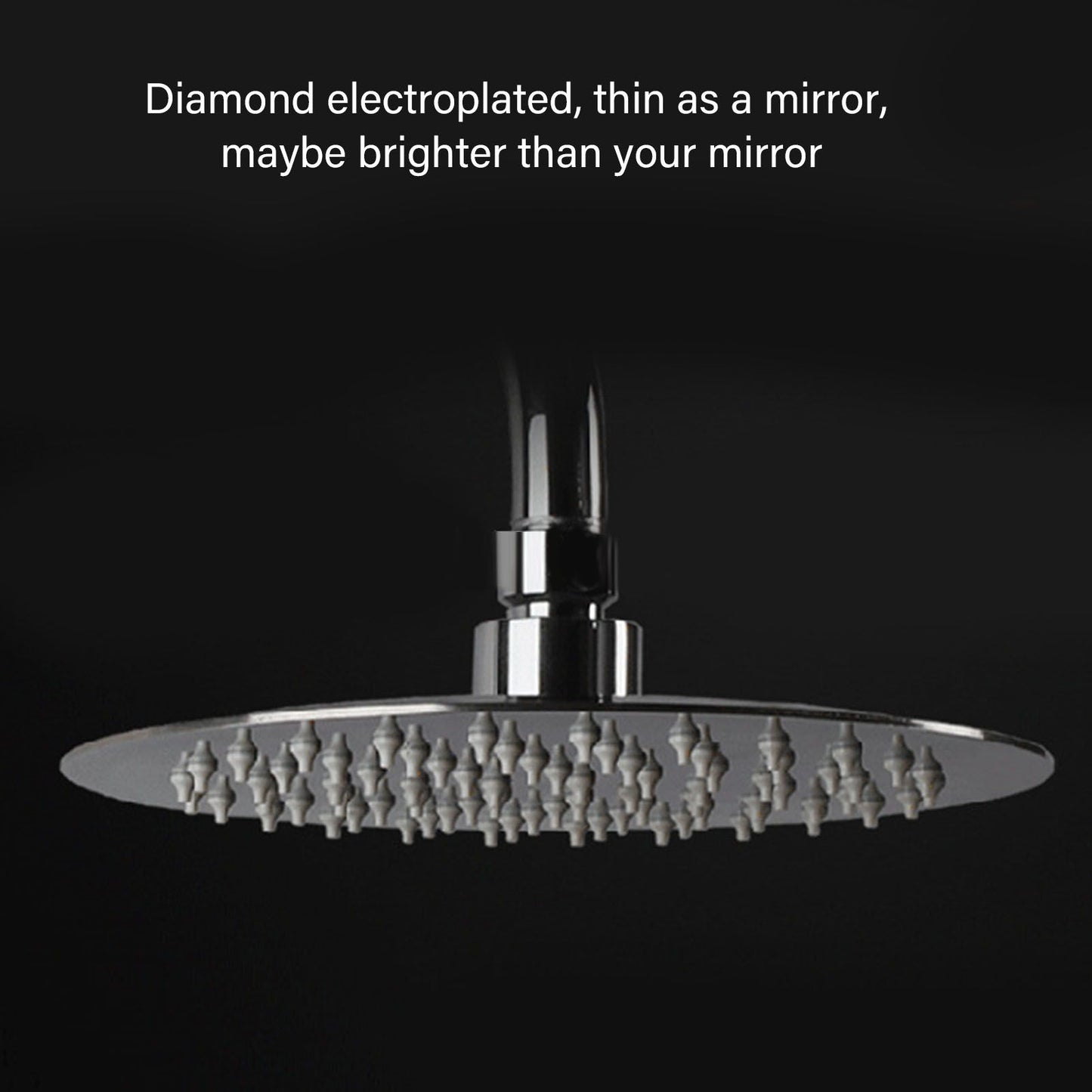 201 Stainless Steel Shower Head 8 Inch High Pressure Rainfall Shower Head for Bathroom Tour