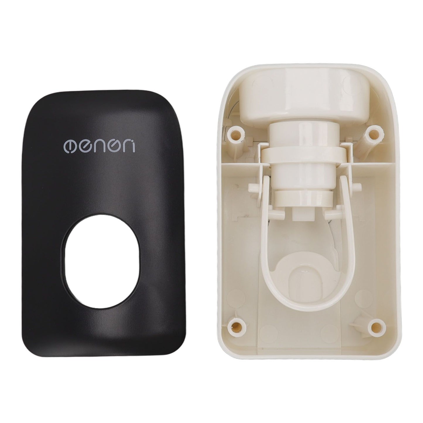 Automatic Toothpaste Dispenser Wall Mounted Adhesive Toothpaste Squeezer Holder for Bathroom Black