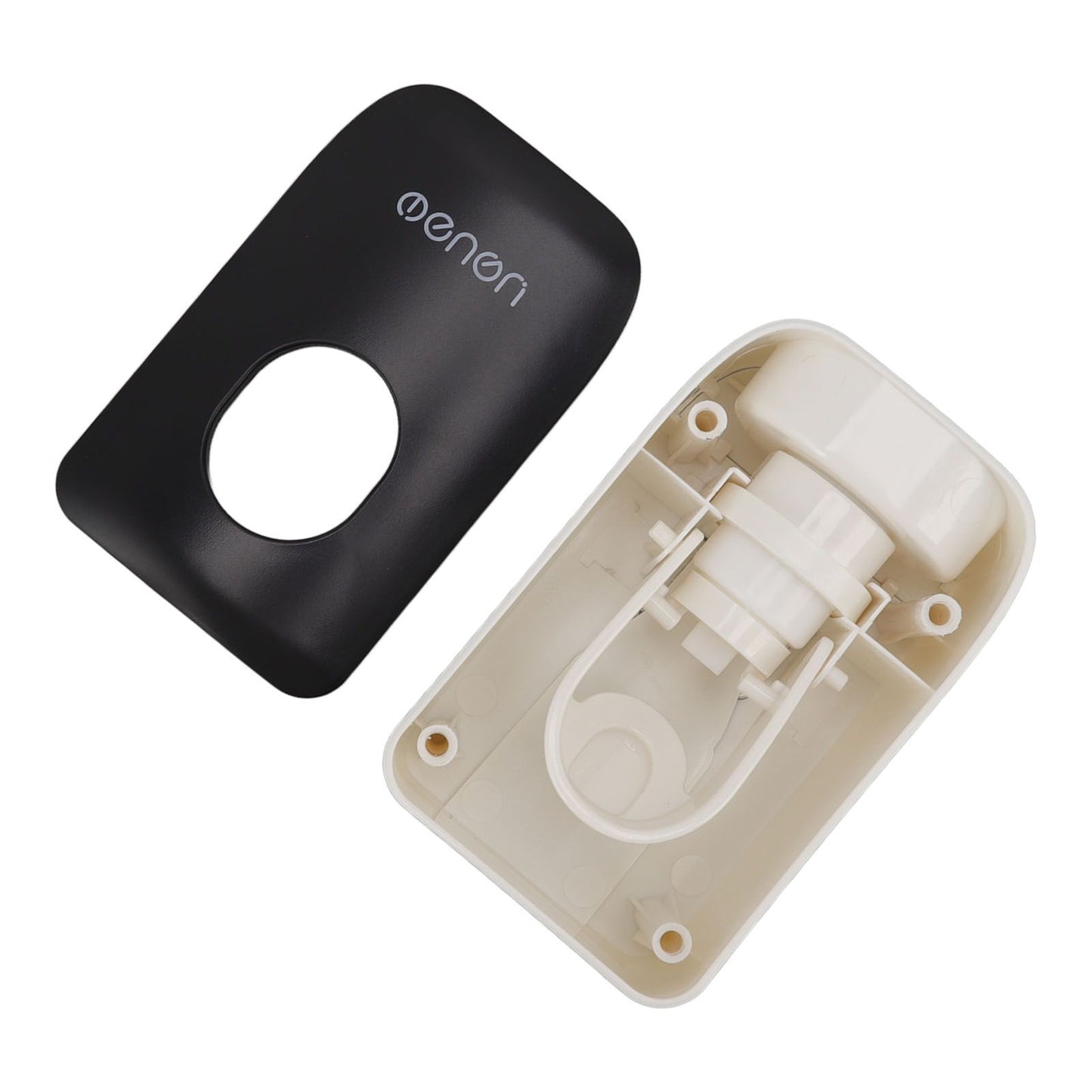 Automatic Toothpaste Dispenser Wall Mounted Adhesive Toothpaste Squeezer Holder for Bathroom Black