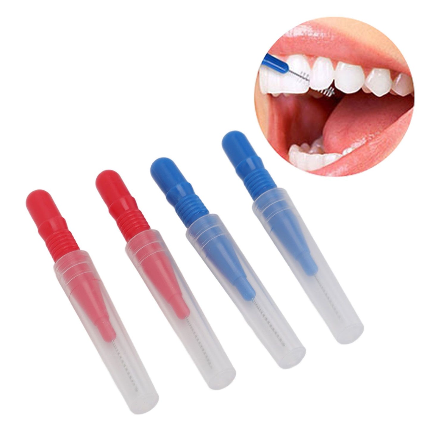 50Pcs Interdental Brush Tooth Floss Tooth Cleaning Tool Toothpick Dental Flossing Brush Oral Dental Hygiene Dental Flosser