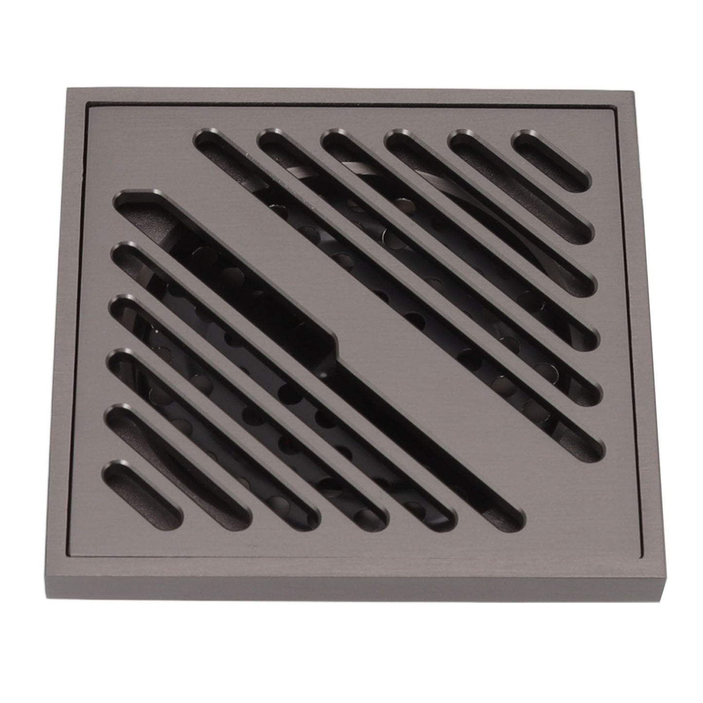 Square Shower Floor Drain Extra Thick Stainless Steel Bathroom Floor Drain for Home Kitchen Accessories Gray