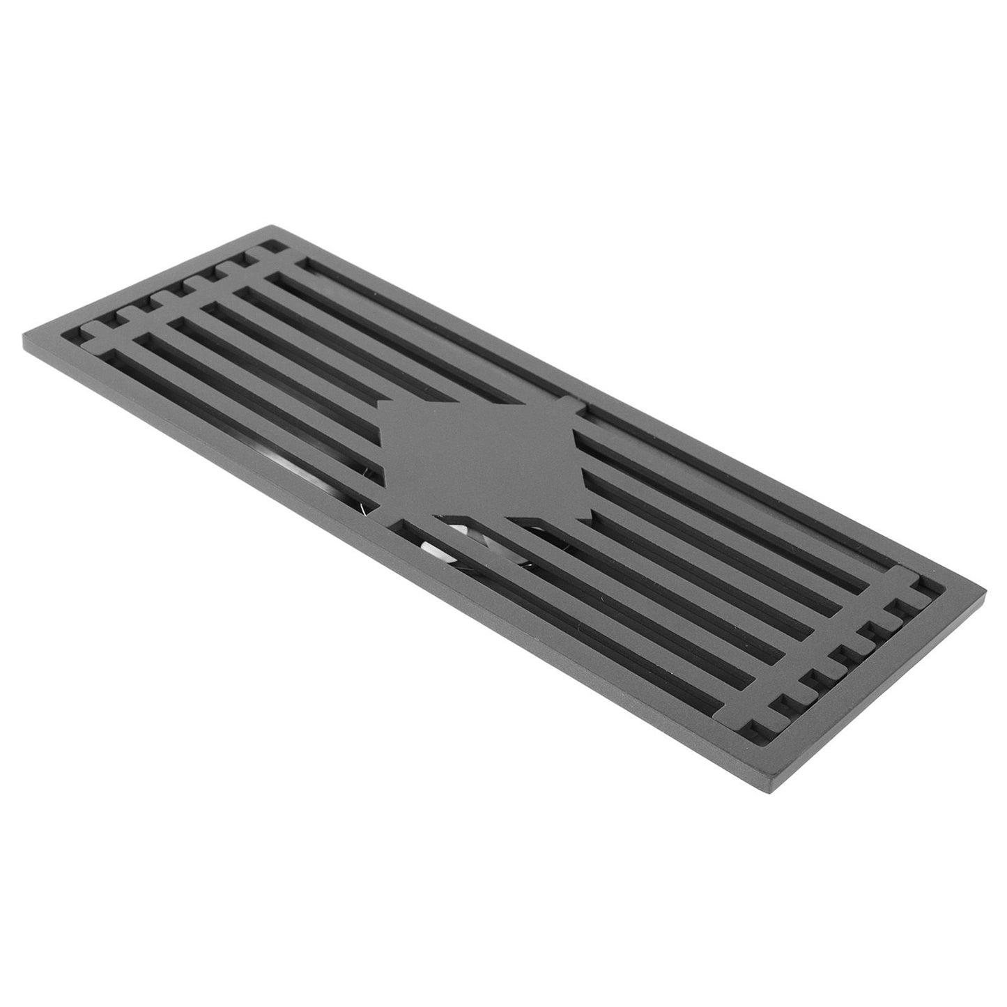 Floor Drain Stainless Steel Rectangle Corrosion Resistance Shower Grate for Kitchen Balcony Hotel 30CM/11.8IN