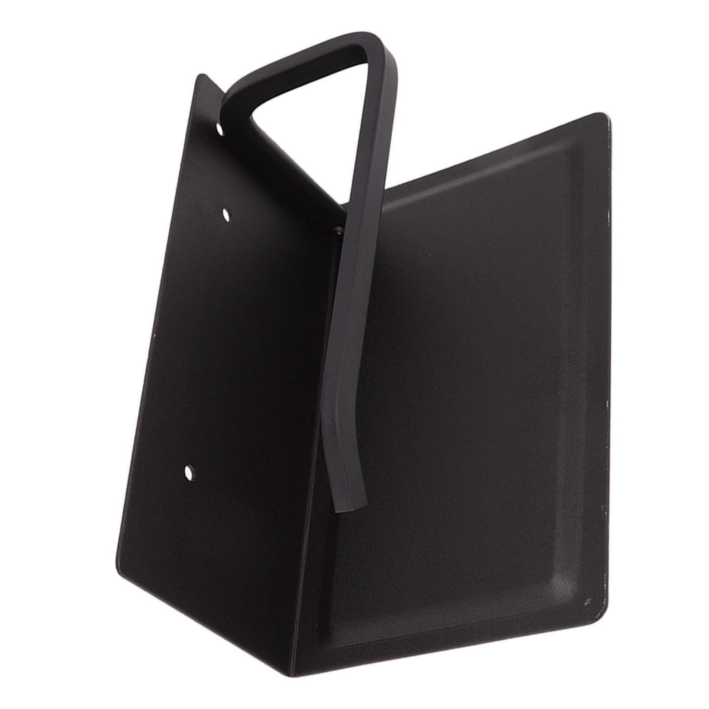 Wall Mounted Tissue Holder Toilet Tissue Bracket Bathroom Paper Roll Hanger with Phone Shelf Black