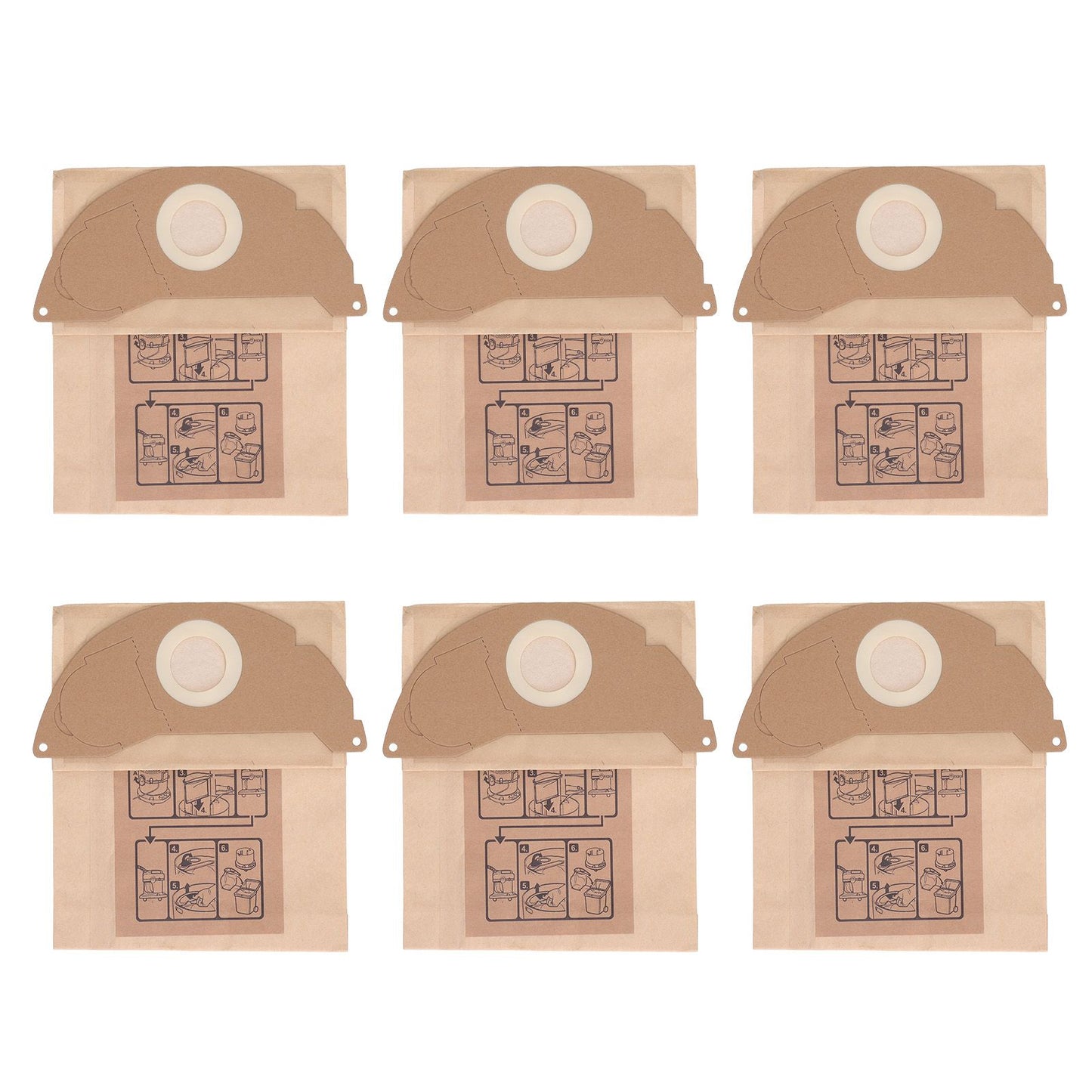 Vacuum Cleaner Paper Garbage Dust Bag for Karcher WD2250 A2004 A2054 MV2 Vacuum Cleaner