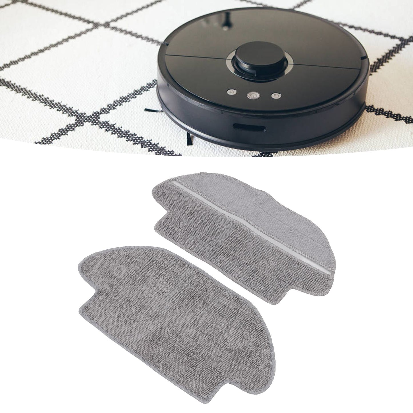 Mop Cloth Kit for Proscenic M6 Pro Sweeping Robot Wet Dry Mopping Cloth and Wet Mopping Pads Set for Xiaomi 2S