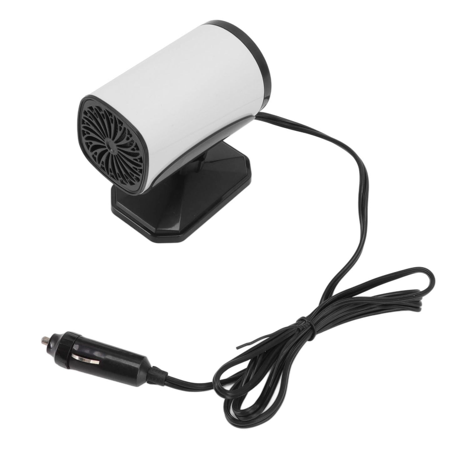 150W Car Heater 2 Modes Warming Cooling 360 Degree Rotation Portable Car Defroster Defogger 12V White
