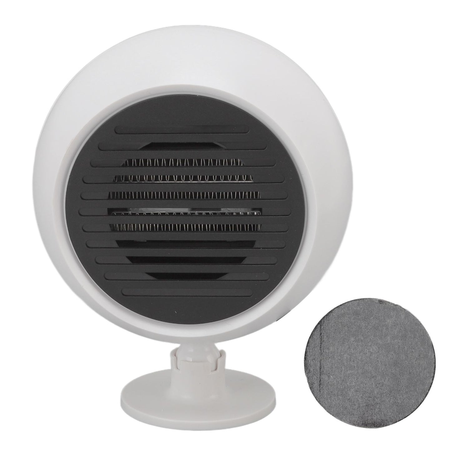 Car Heater Constant Temperature Low Noise Wide Angle 360° Adjustable Car Heater Fan White 12V