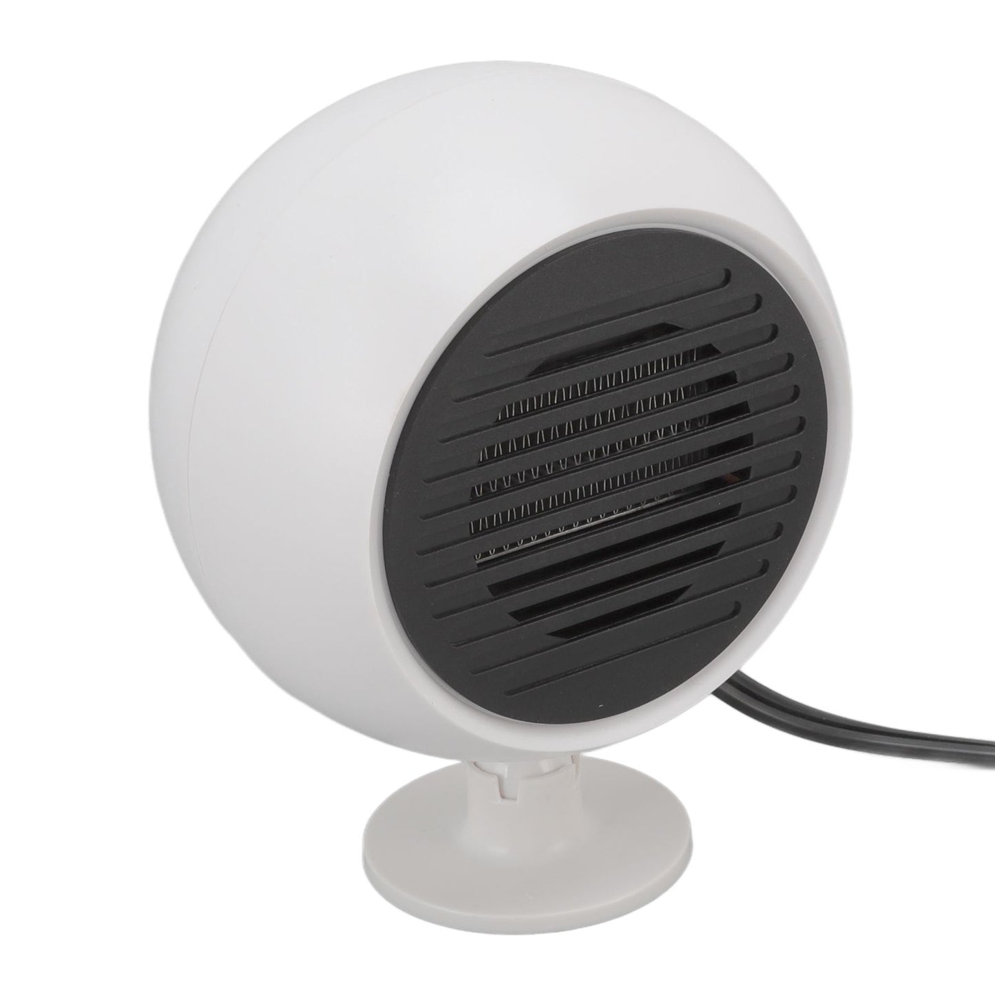 Car Heater Constant Temperature Low Noise Wide Angle 360° Adjustable Car Heater Fan White 12V