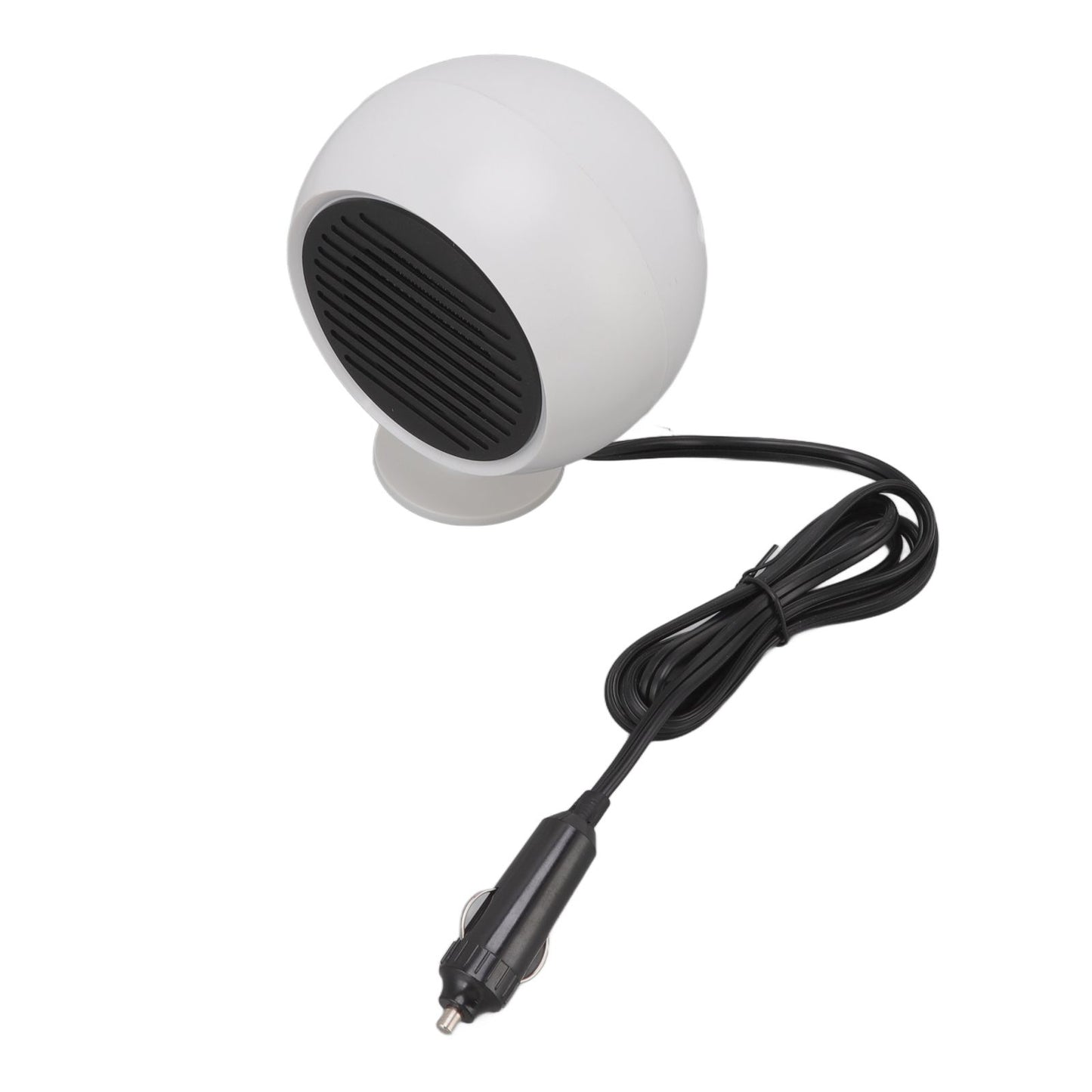 Car Heater Constant Temperature Low Noise Wide Angle 360° Adjustable Car Heater Fan White 12V