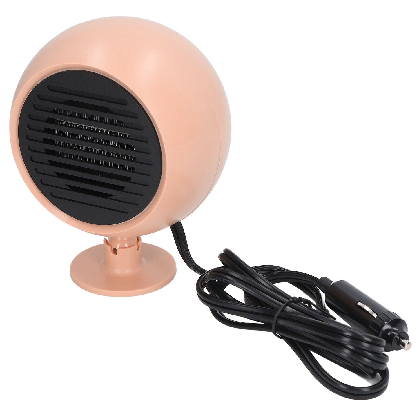Car Heater Multi Angle Rotation Planetary Car Heater Portable Windshield Defogger Defroster Pink 12V
