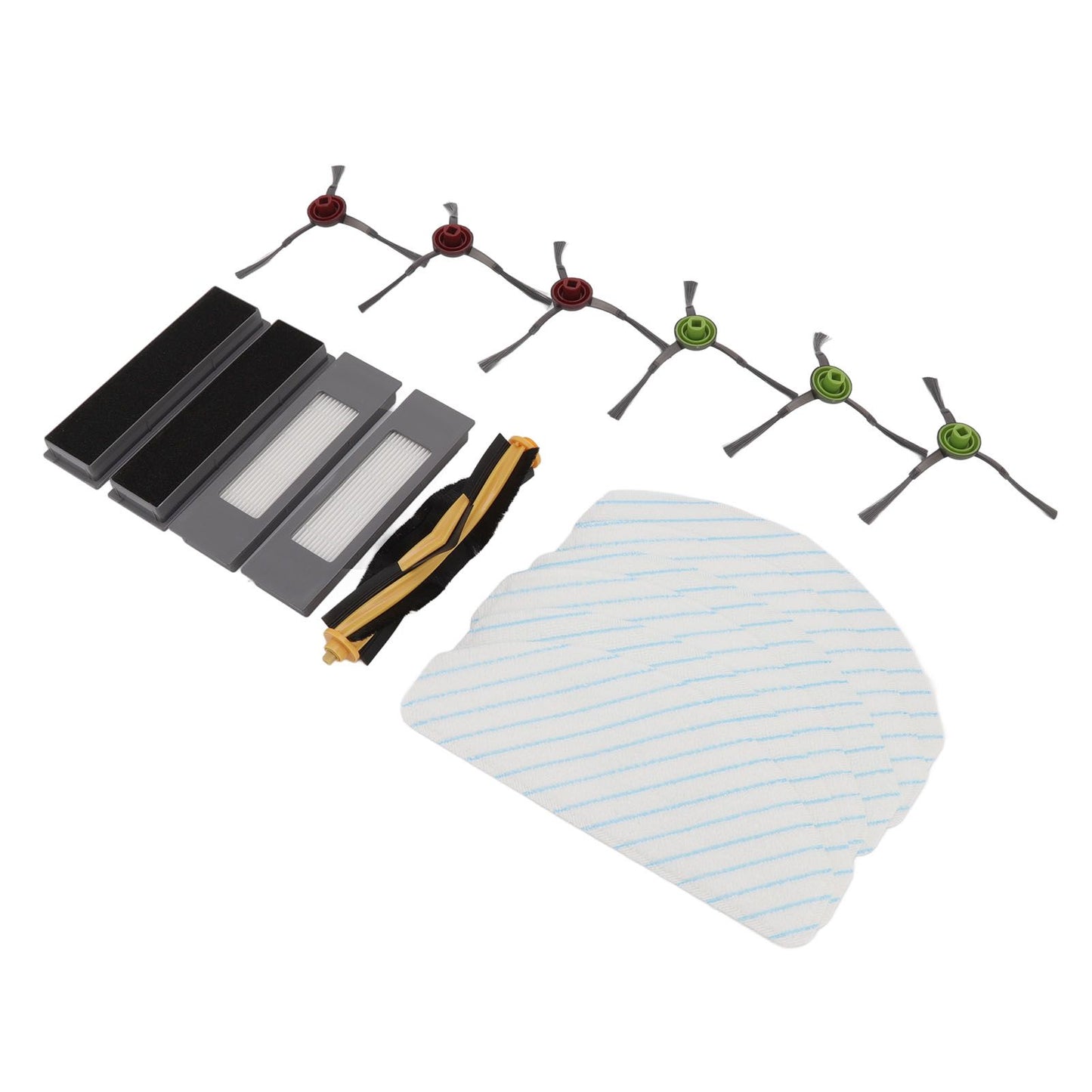 Replacement Accessories Kit for Yeedi Vac 2pro Robot Cleaner Main Side Brush with Filter and Mopping Cloths Set