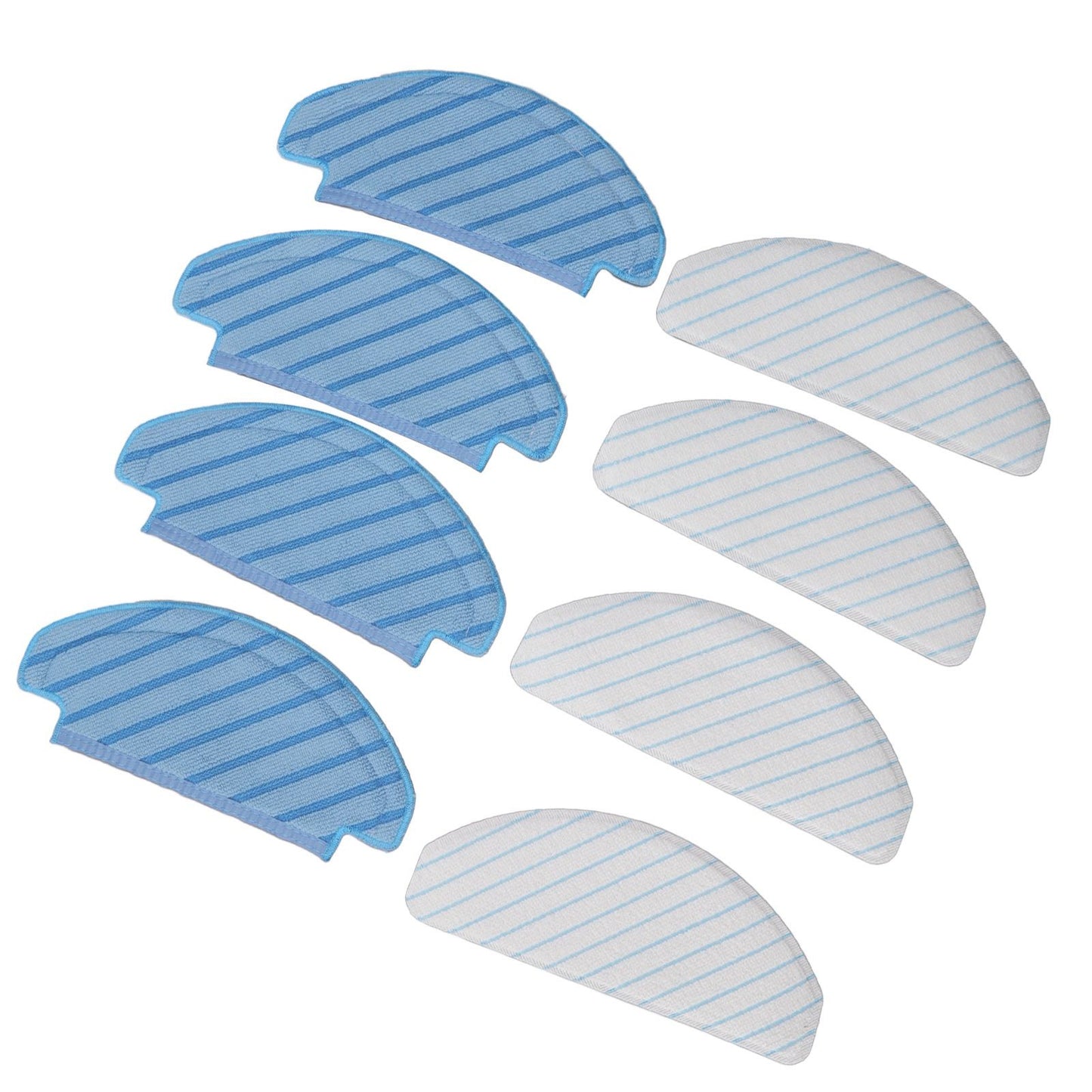 8 Pcs Mop Cloth for DEEBOT OZMO T8 T8aivi N8pro Plus Vacuum Cleaner Replacement Parts Cleaning Pads Microfiber Mop