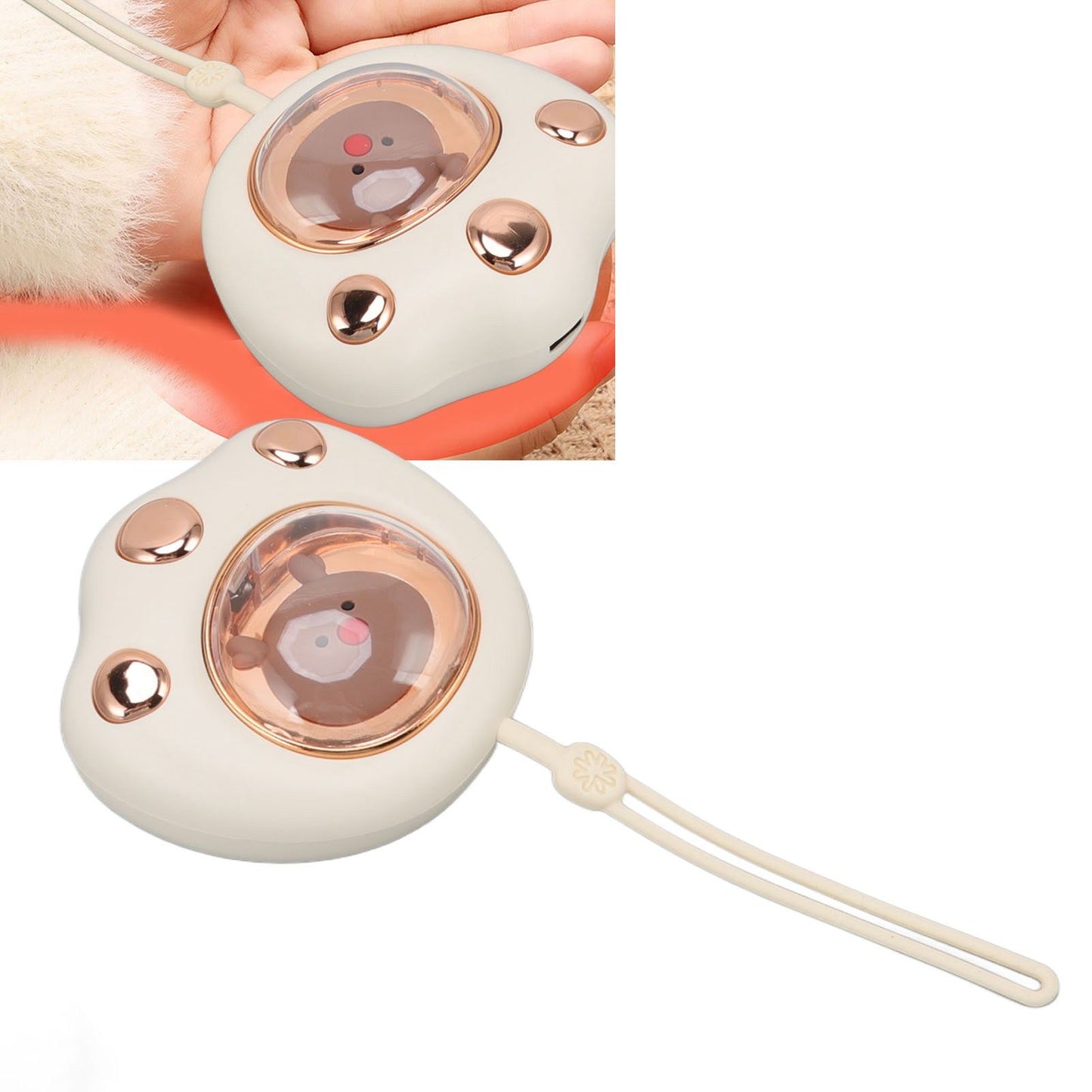 Rechargeable Hand Warmer Cat Paw 5W 5V 1A USB Charging 2 Levels Adjustable Quick Heat Hand Warmer Power Bank