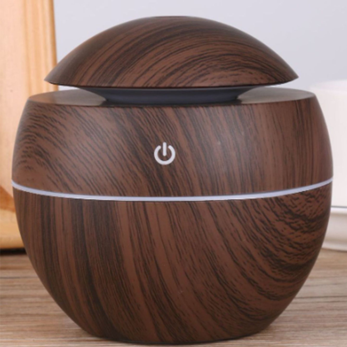Wood Grain Humidifier Compact Portable 5V 2W USB Humidifier for Bedrooms Living Rooms Office Car