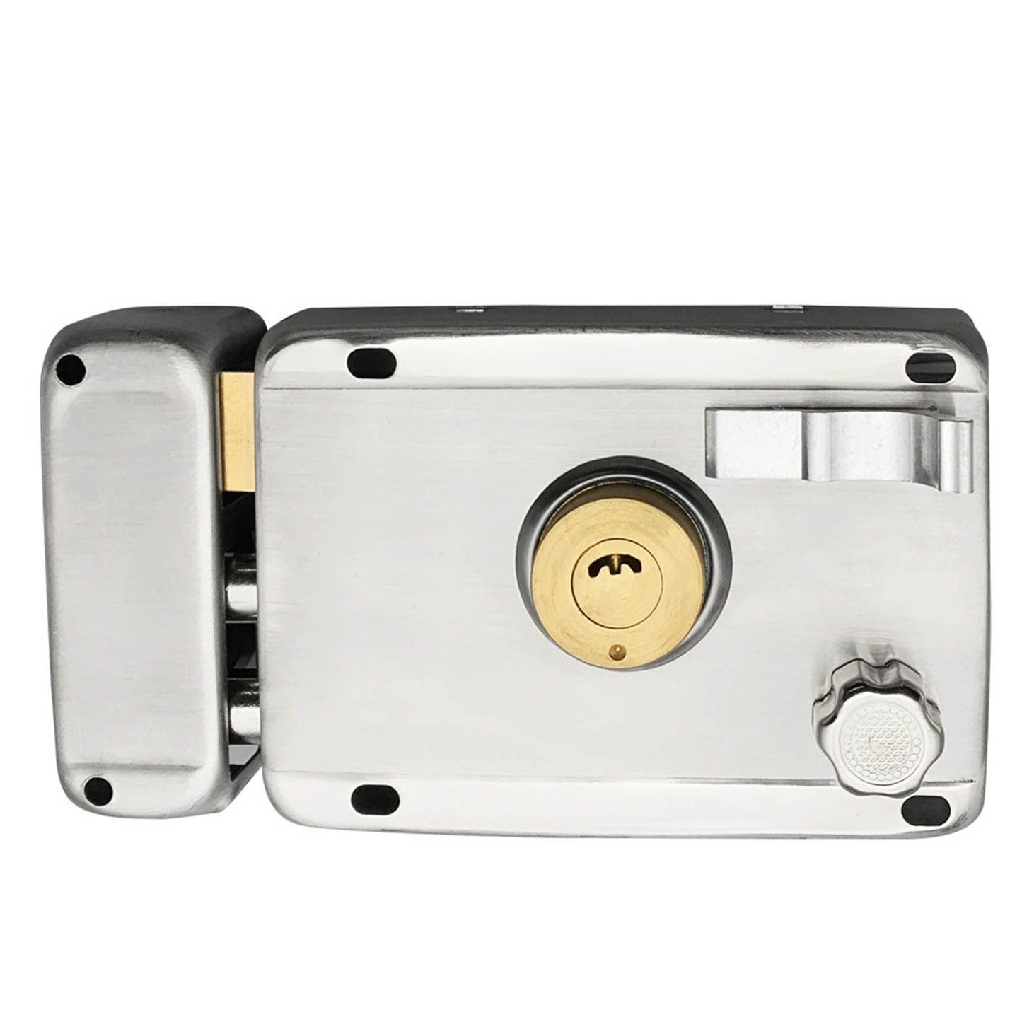 Household Lock Exterior Door Padlocks Gate Insurance Household Lock Kit Vintage Style with Deadbolt Cylinder Key Right Open