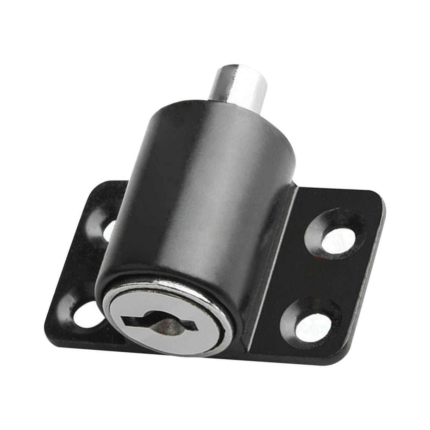 Door Security Lock Anti Theft Alloy Paint Surface with Keys Window Bolt for Home Cabinets Black