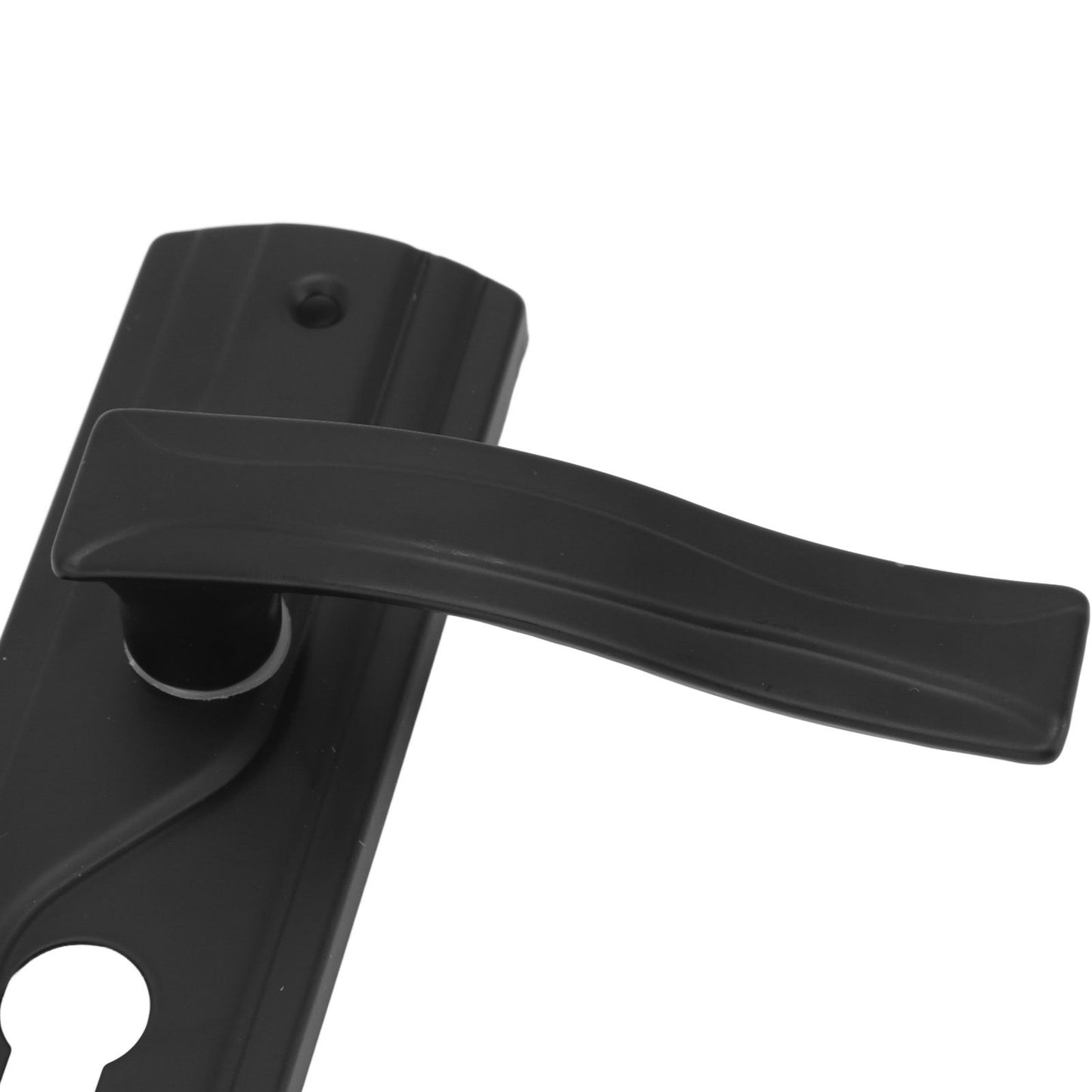 Door Handle Lock Manganese Steel Silent Bearing Universal Door Lever Lock Set with Keys for Home Bedroom Black