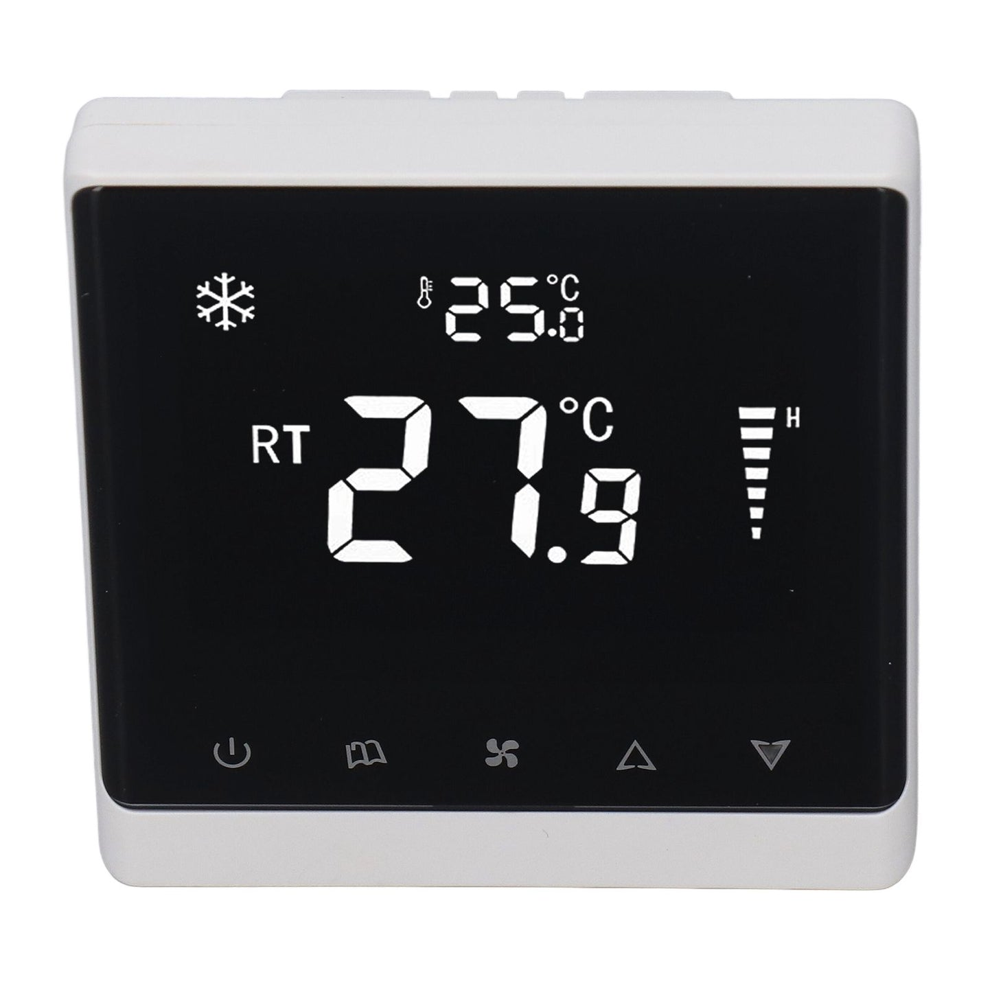 Air Conditioning Fan Thermostat Home Touchscreen Thermostat Panel Temperature Controller DC Brushless 180‑260V