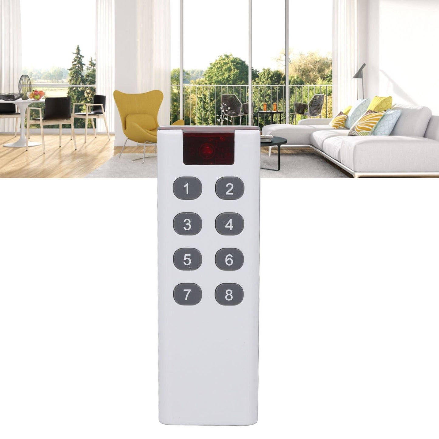 433MHZ Universal Wireless Learning Code Digital Remote Controller Transmitter High Power 1000m Remote Control 8 Keys