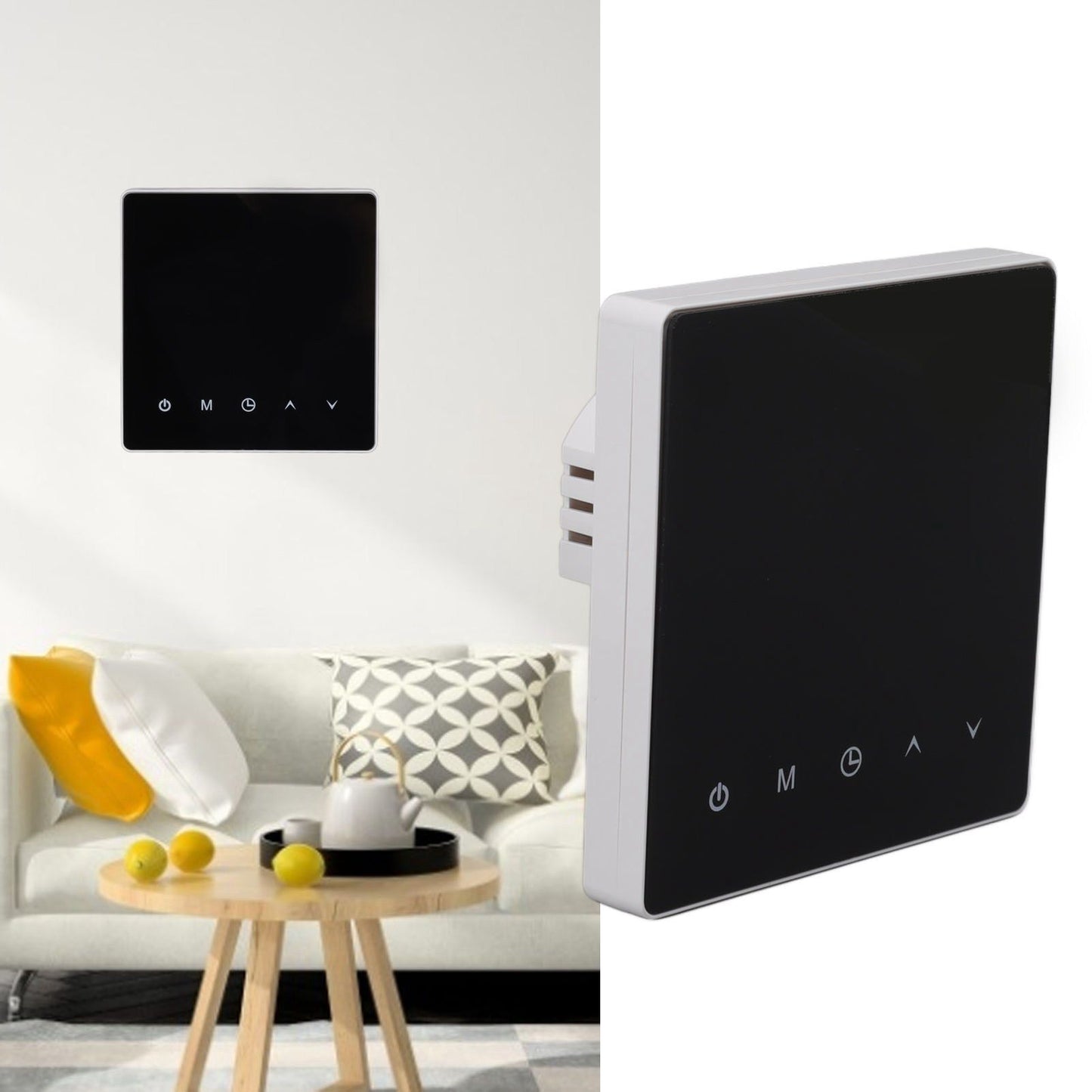 Smart Thermostat Touch Screen 7 Days Programmable APP Control WiFi Plumbing Temperature Controller for Home 90‑240V