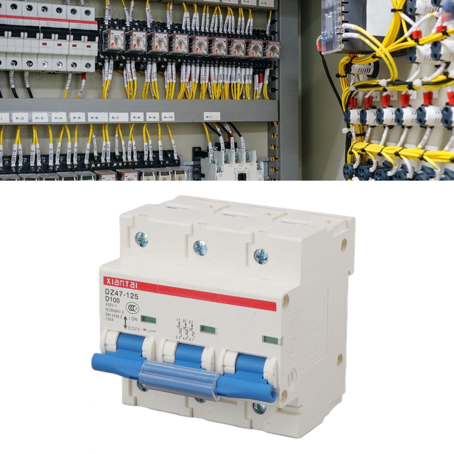 Mini Circuit Breaker 3P 100A 400V High Safety Overload Protection Miniature Circuit Breaker for Home Industry
