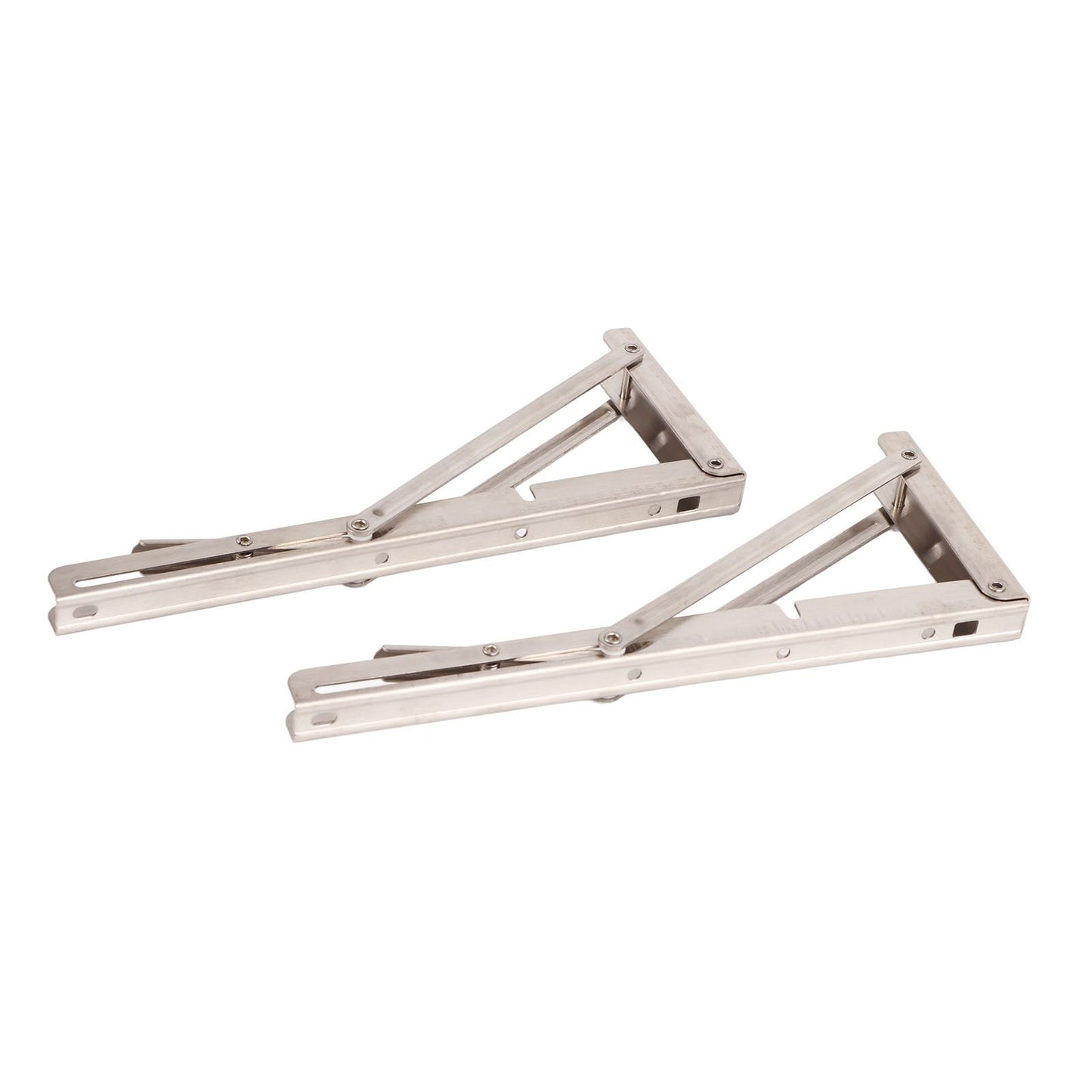 Triangular Folding Angle Bracket Thickened Stainless Steel L Shaped Folding Angle Support for Kitchen Bedroom