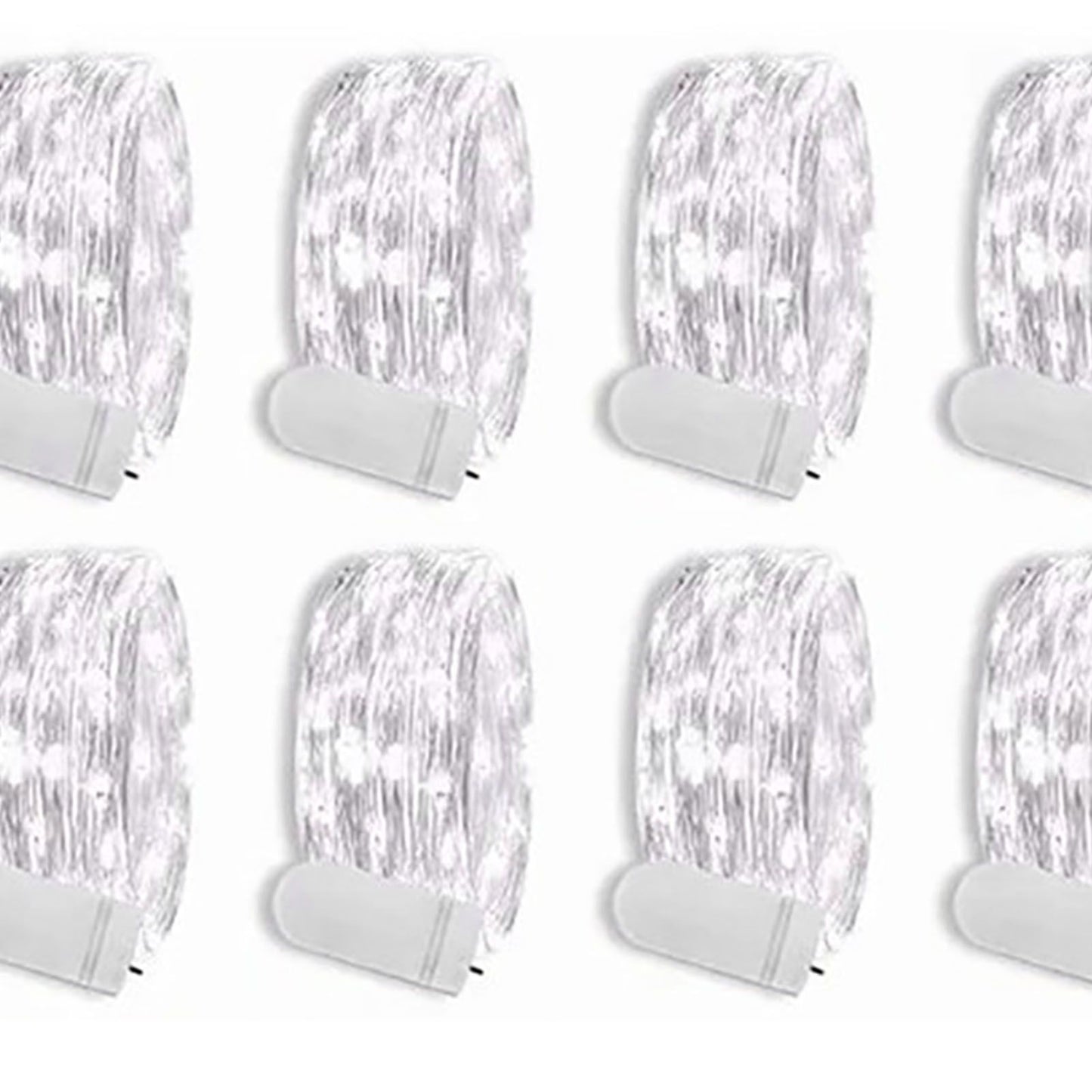 12PCS 0.03W Button String Lights Cold White Light 20 LED 3V Flexible IP65 Waterproof for Wedding Party Bedroom