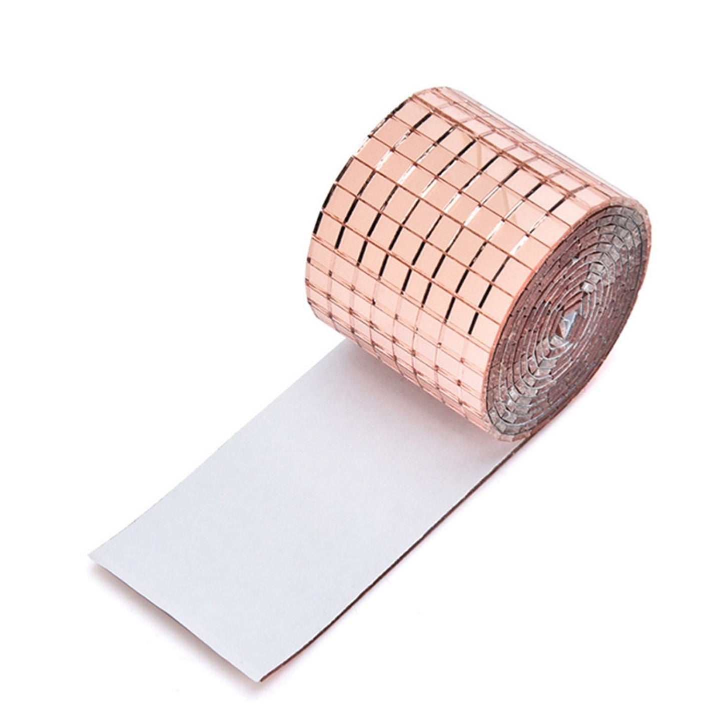4X100CM 1464 Grains Self Adhesive Mosaic Tiles Wall Sticker Innovative DIY Glass Mirrors Sticker Home Decoration KTV Sticker Rose Gold