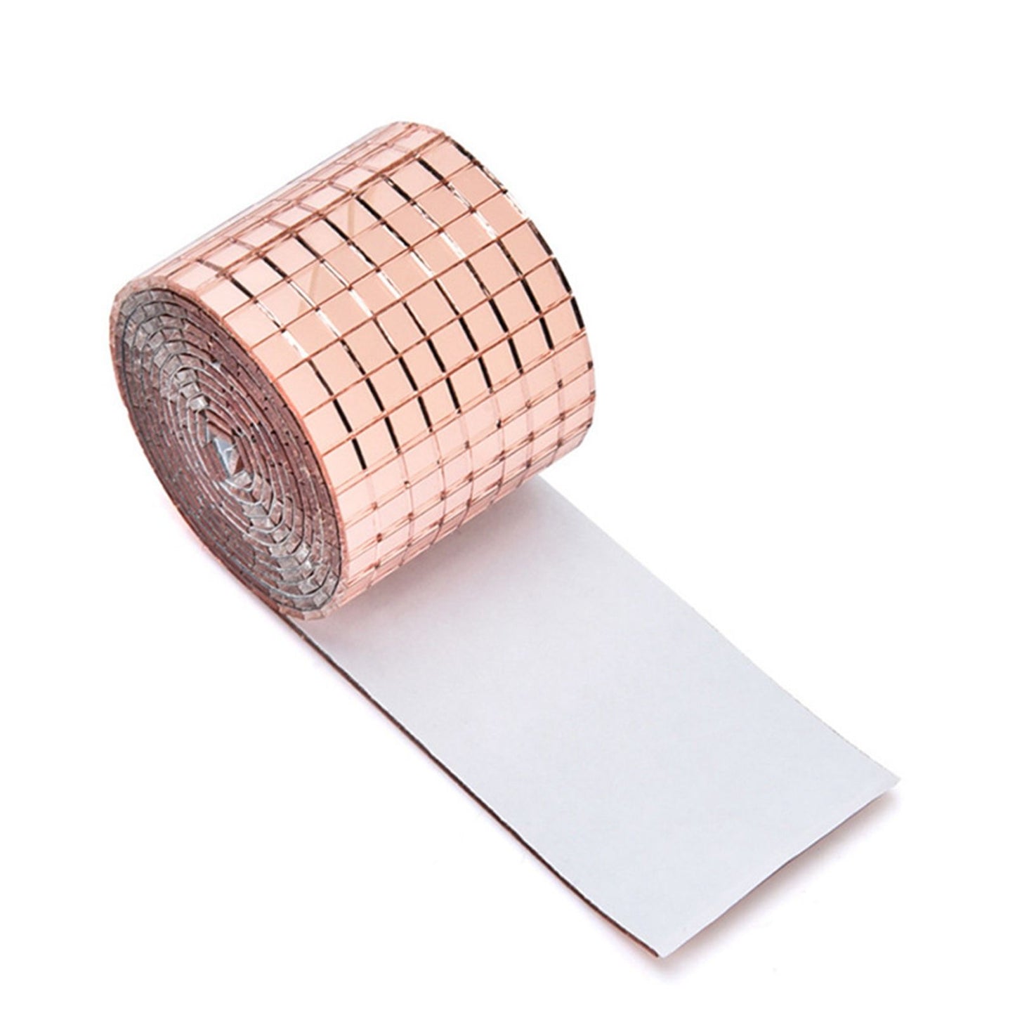 4X100CM 1464 Grains Self Adhesive Mosaic Tiles Wall Sticker Innovative DIY Glass Mirrors Sticker Home Decoration KTV Sticker Rose Gold