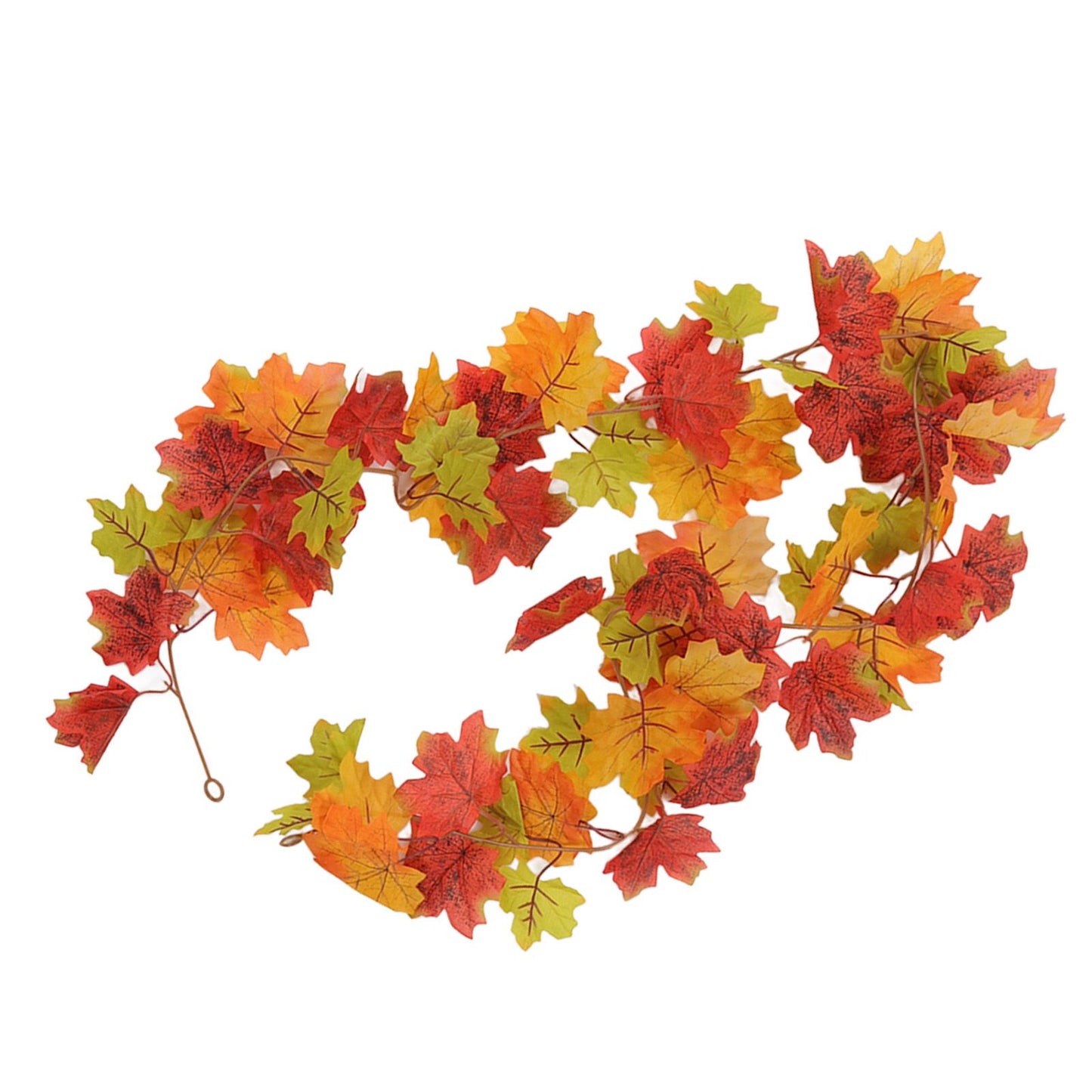 Maple Leaf Fall Garland Vivid Artificial Autumn Foliage Hanging Vine Garland for Thanksgiving Home Decoration