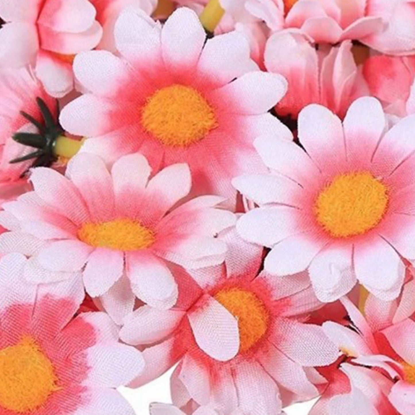 100pcs Artificial Little Daisy Lovely DIY Handcraft Silk Little Daisy for Offices Weddings Pink White