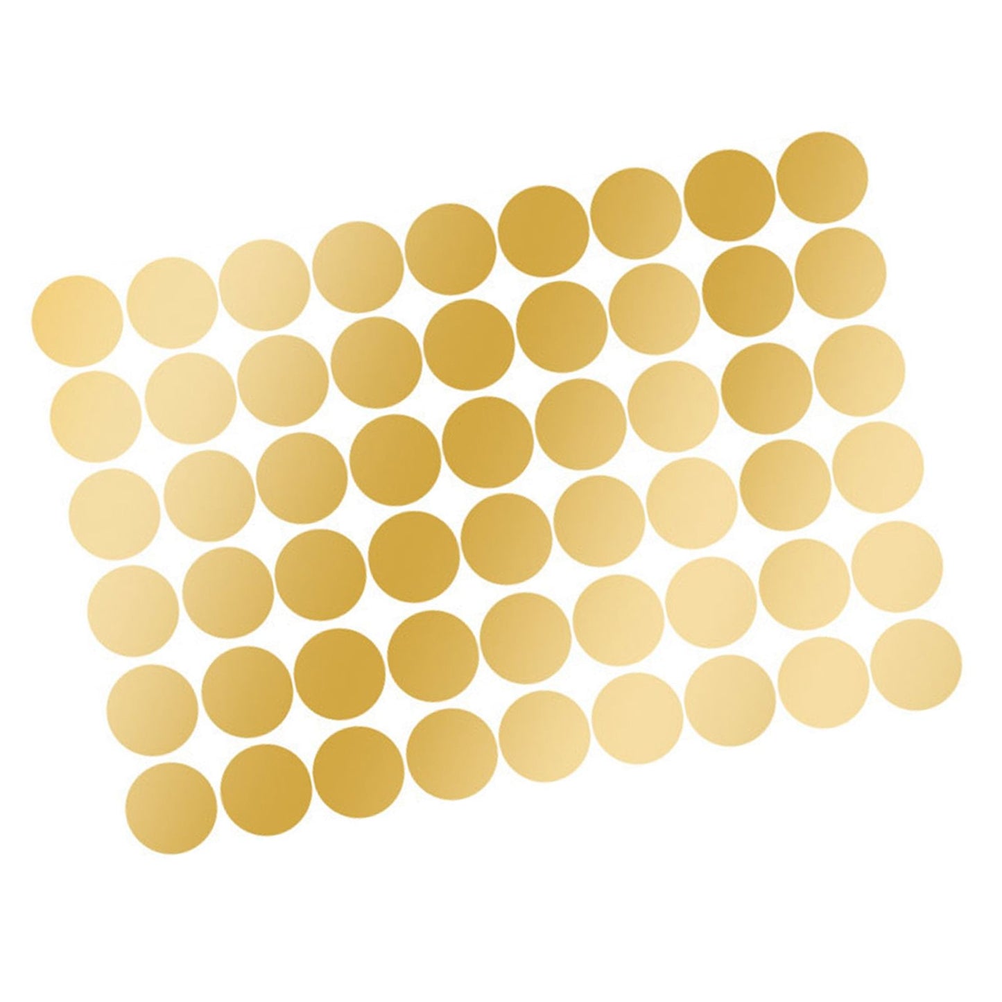 108Pcs Dot Stickers Pure Color Round Shaped PVC Wide Application Circle Stickers for Office Bedroom Kitchen 11.2x16.1in Gold(1.5x1.5in)