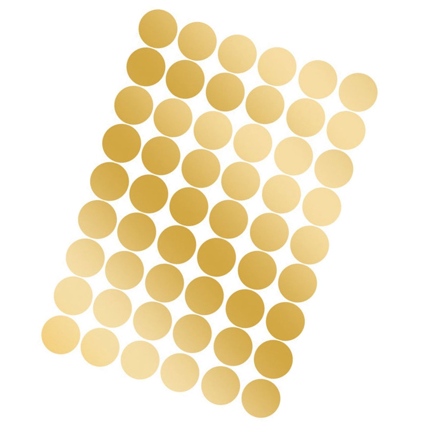 108Pcs Dot Stickers Pure Color Round Shaped PVC Wide Application Circle Stickers for Office Bedroom Kitchen 11.2x16.1in Gold(1.5x1.5in)