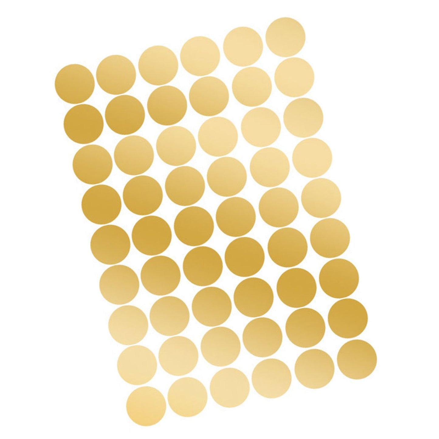 108Pcs Dot Stickers Pure Color Round Shaped PVC Wide Application Circle Stickers for Office Bedroom Kitchen 11.2x16.1in Gold(1.5x1.5in)