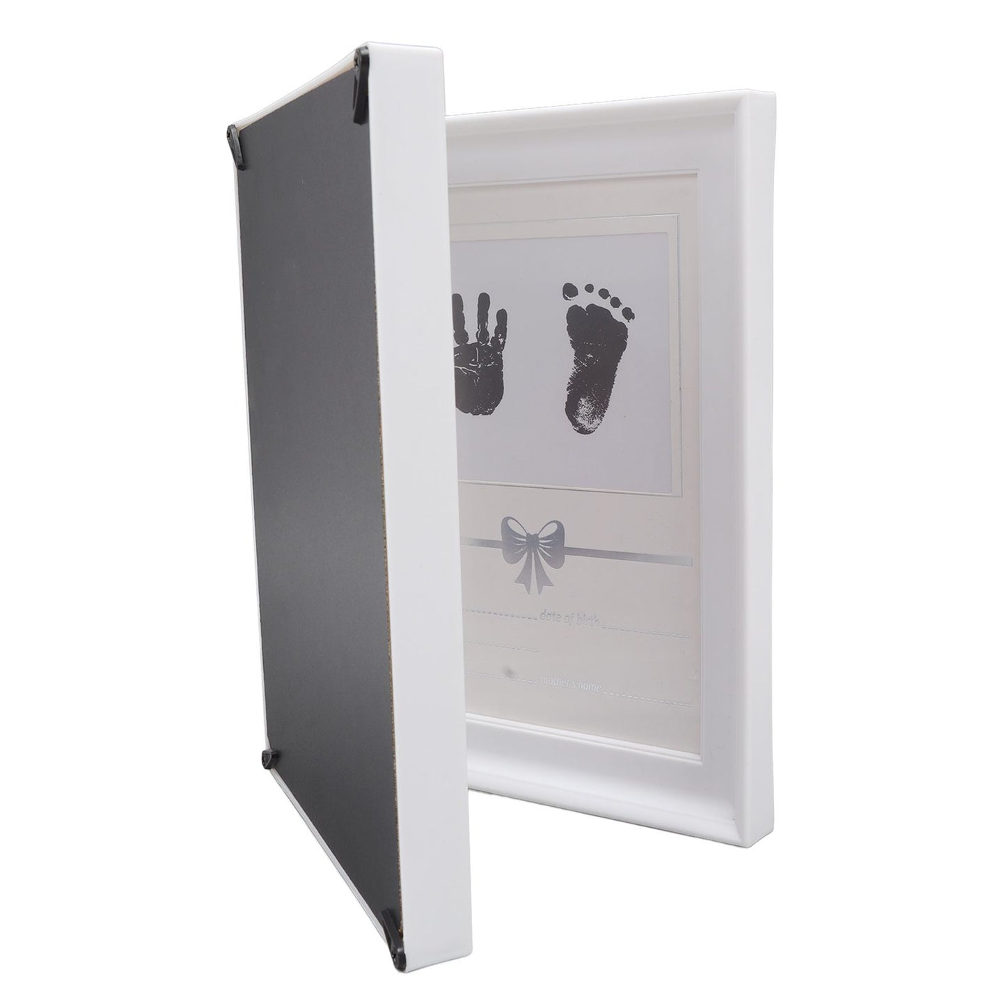 Baby Handprint Footprint Kit Plastic Density Board Attractive Decorative 31.5x20.7x1.7cm Expanded Baby Print Frames Newborn