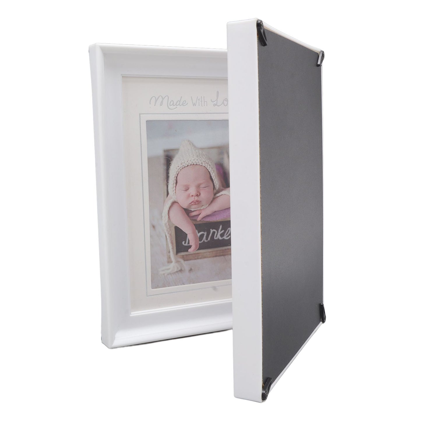 Baby Handprint Footprint Kit Plastic Density Board Attractive Decorative 31.5x20.7x1.7cm Expanded Baby Print Frames Newborn