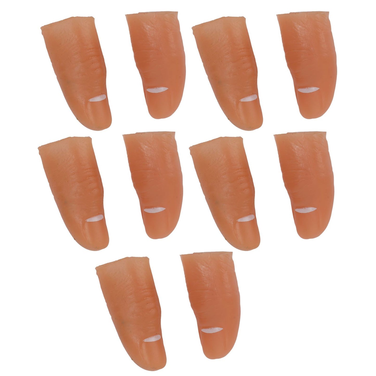 5 Pair Finger Light Up Thumb for Adults Battery Powered LED Light Simple Operation Fake Finger Lights for Halloween Blue