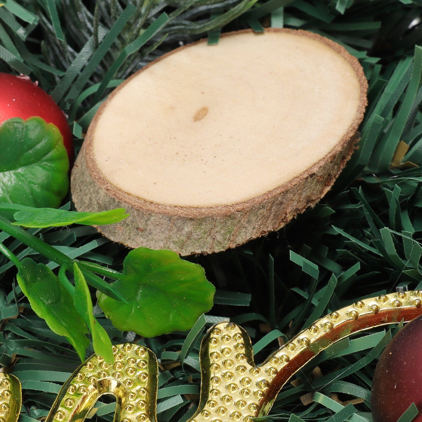 Artificial Christmas Wreath for Front Door Pine Needle Red Candy Christmas Garland Decorations for Home Mall Shopwindow
