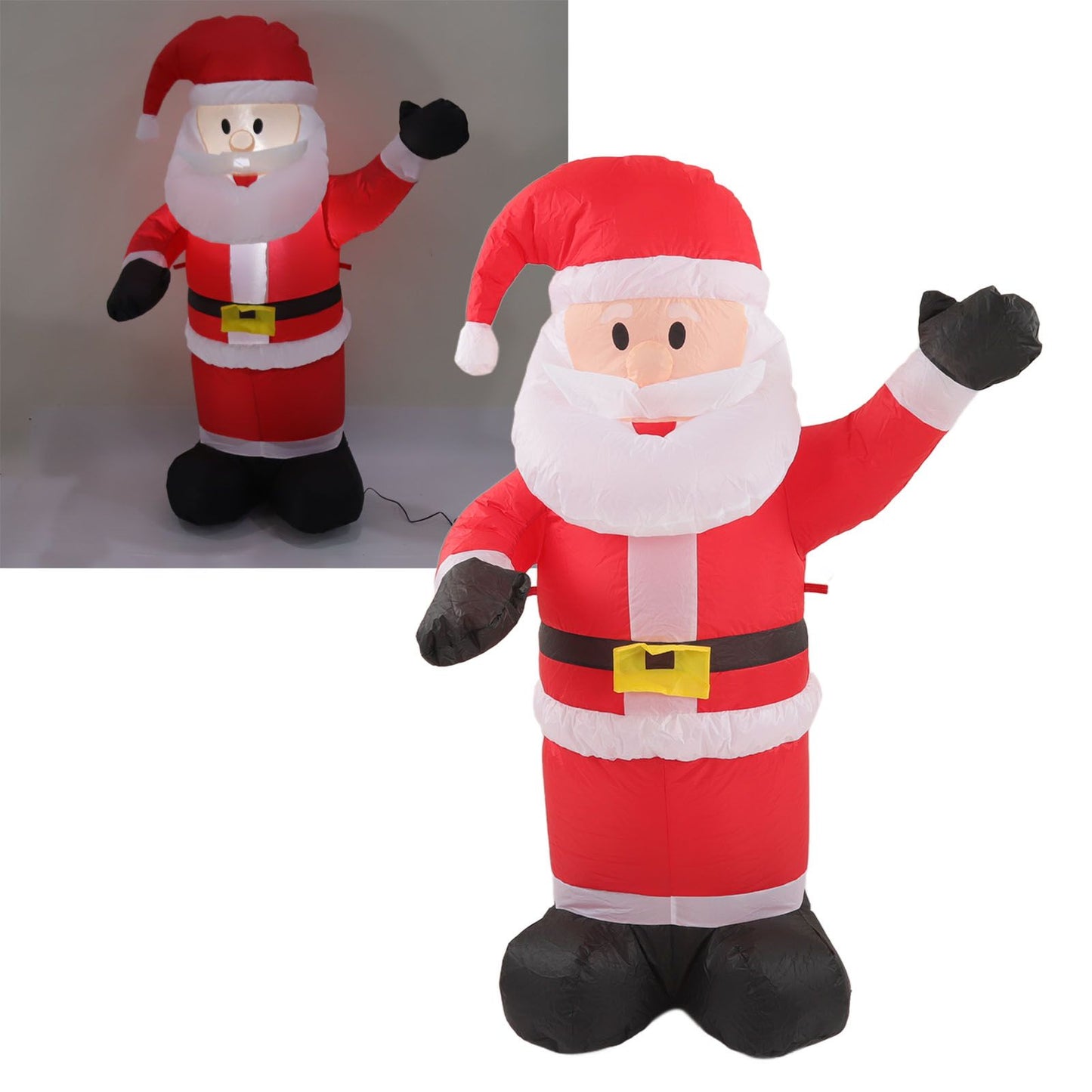 Christmas Inflatable Santa Waterproof Tear Resistance Inflatable Santa Decoration with LED Lights 100-240V AU Plug